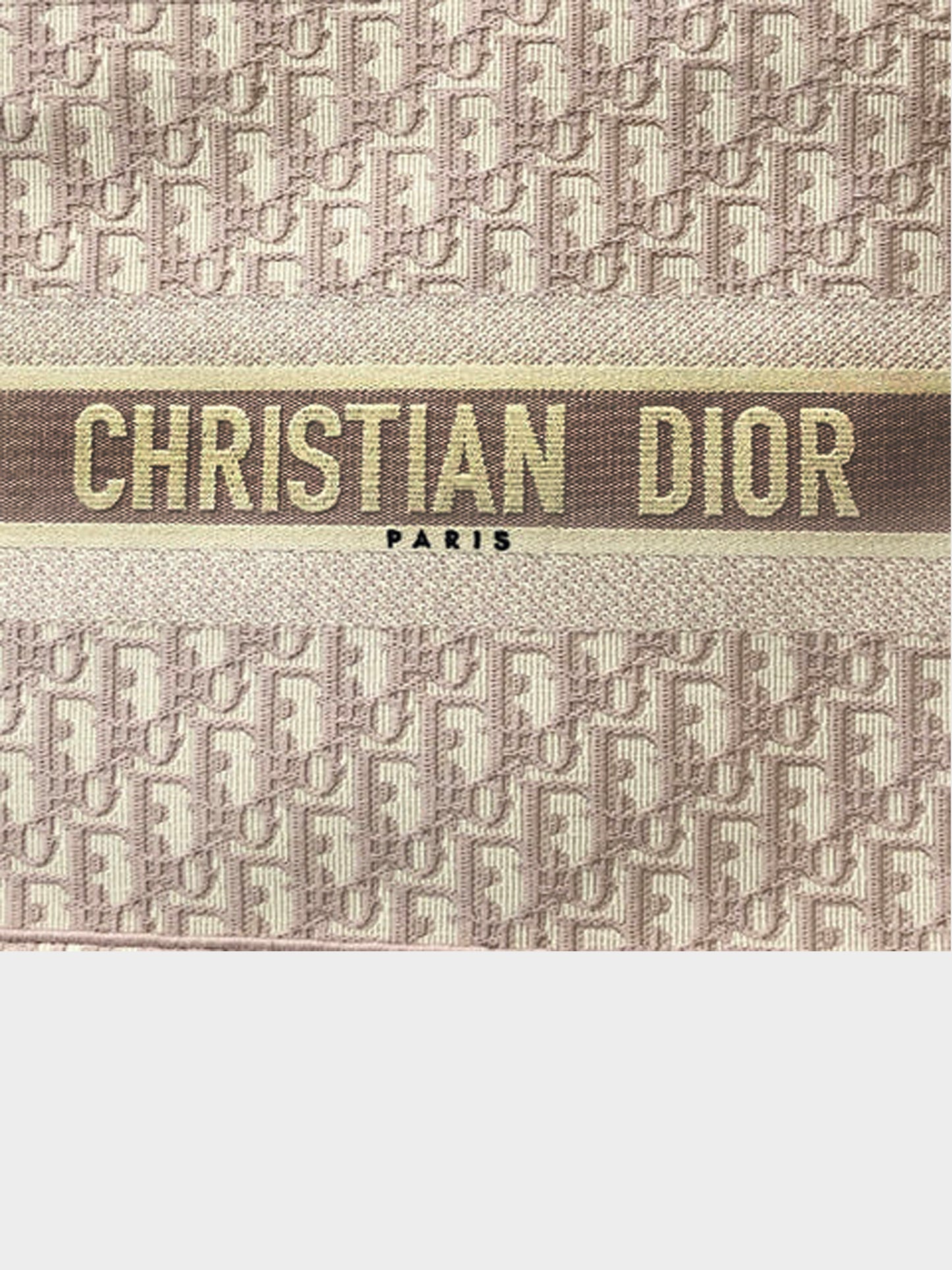 Christian Dior 2021 Nude Oblique Tote Handbag Canvas