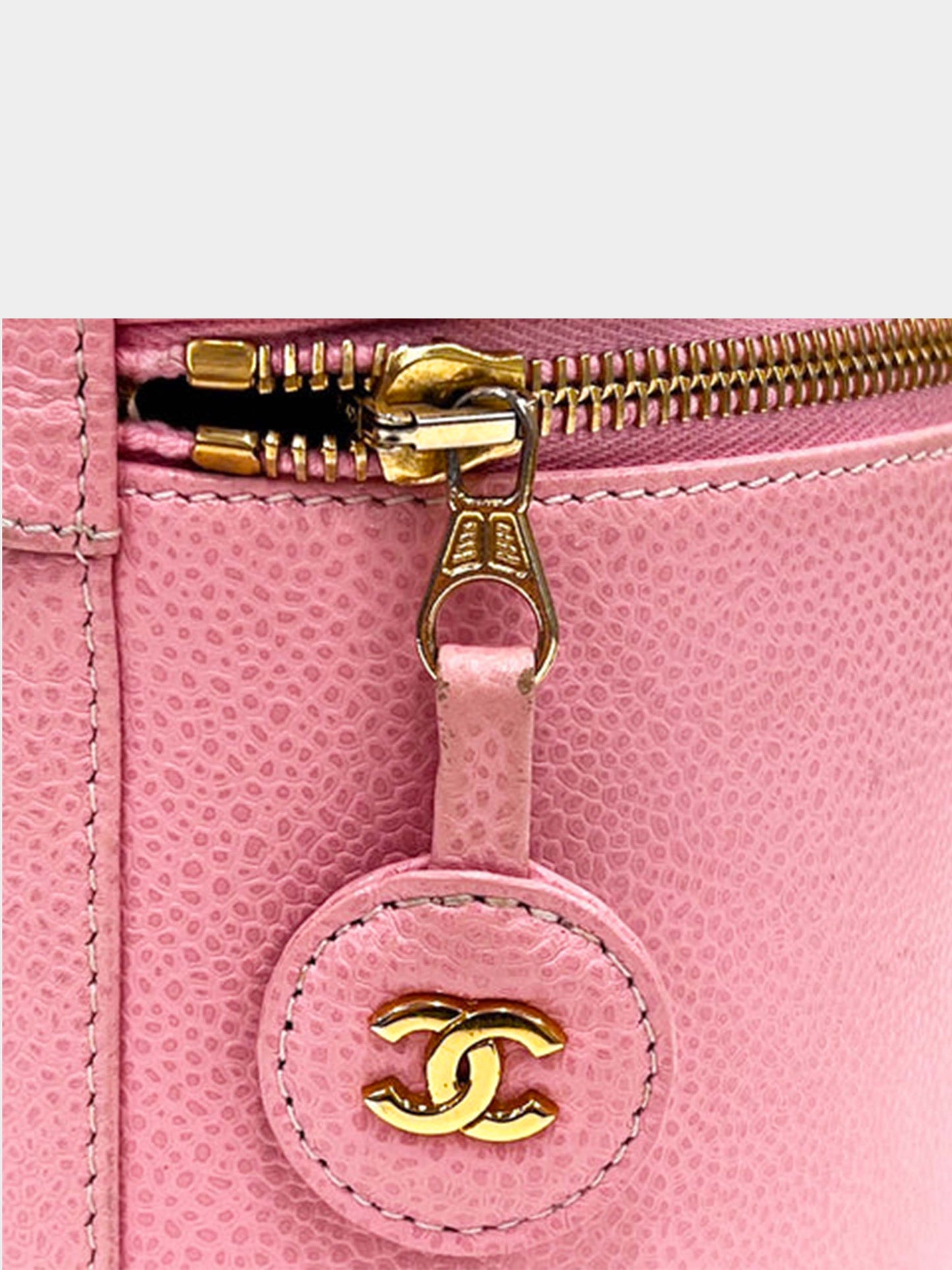 Chanel 2005 Caviar Skin Vanity Handbag
