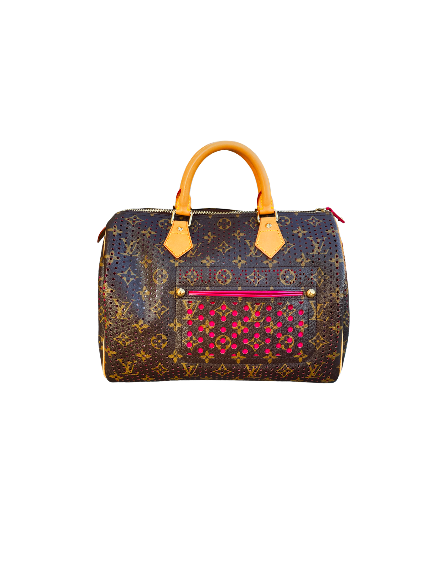 Louis Vuitton 2006 FW Fuschia Perforated Speedy 30