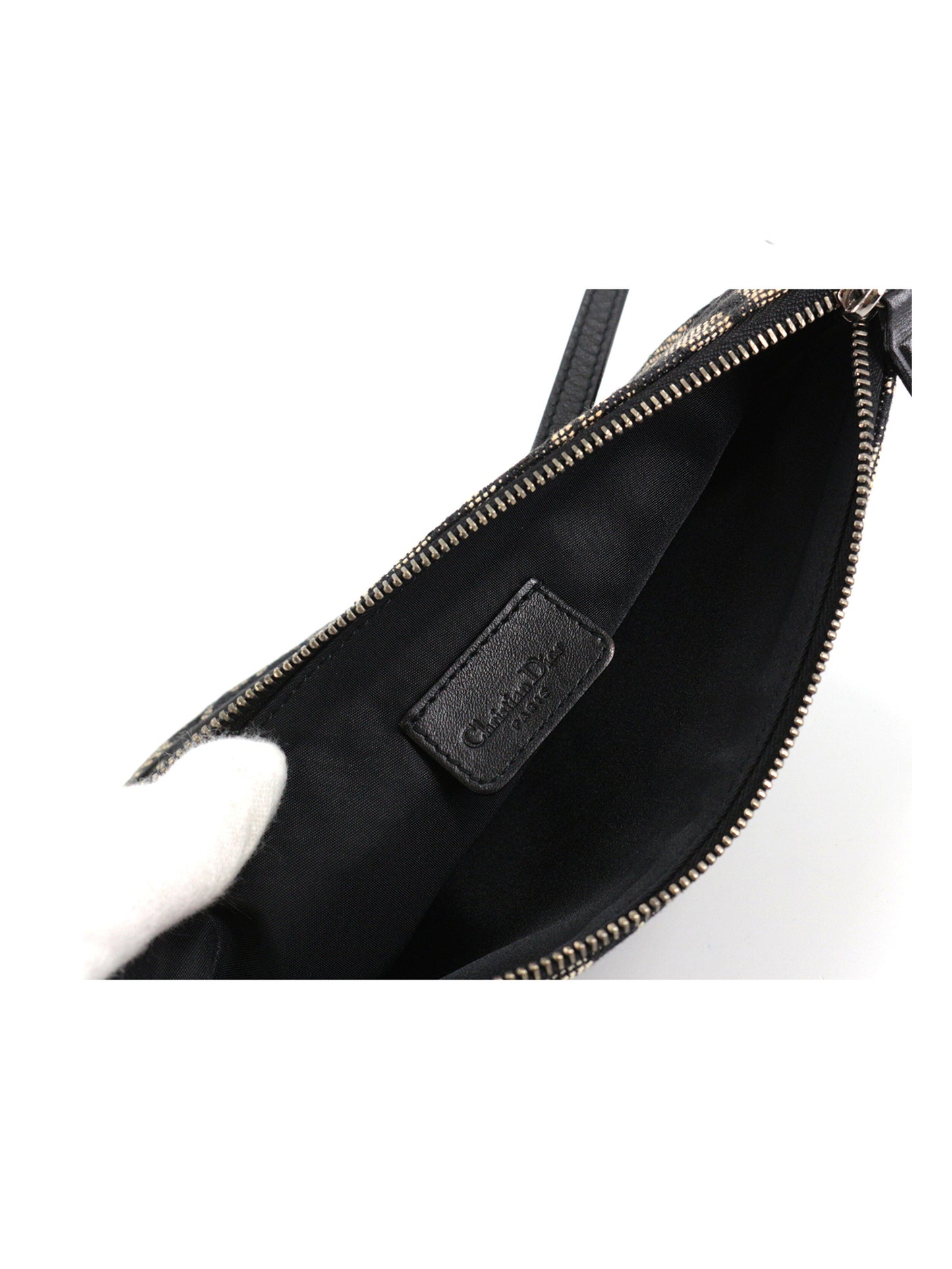 Christian Dior 2000s Dark Navy Monogram Saddle