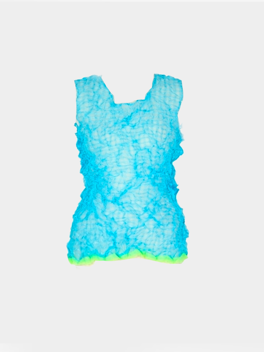 Issey Miyake 2000s Pleats Please Sheer Tank