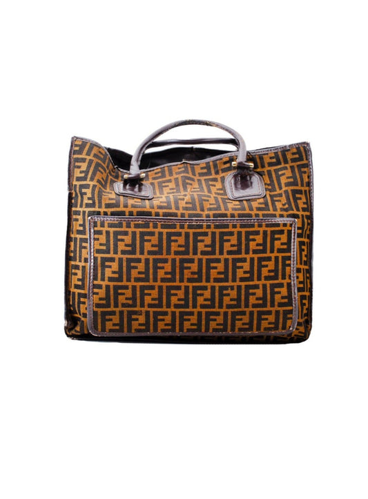 Fendi 2000s Monogram Zucca Tote Bag