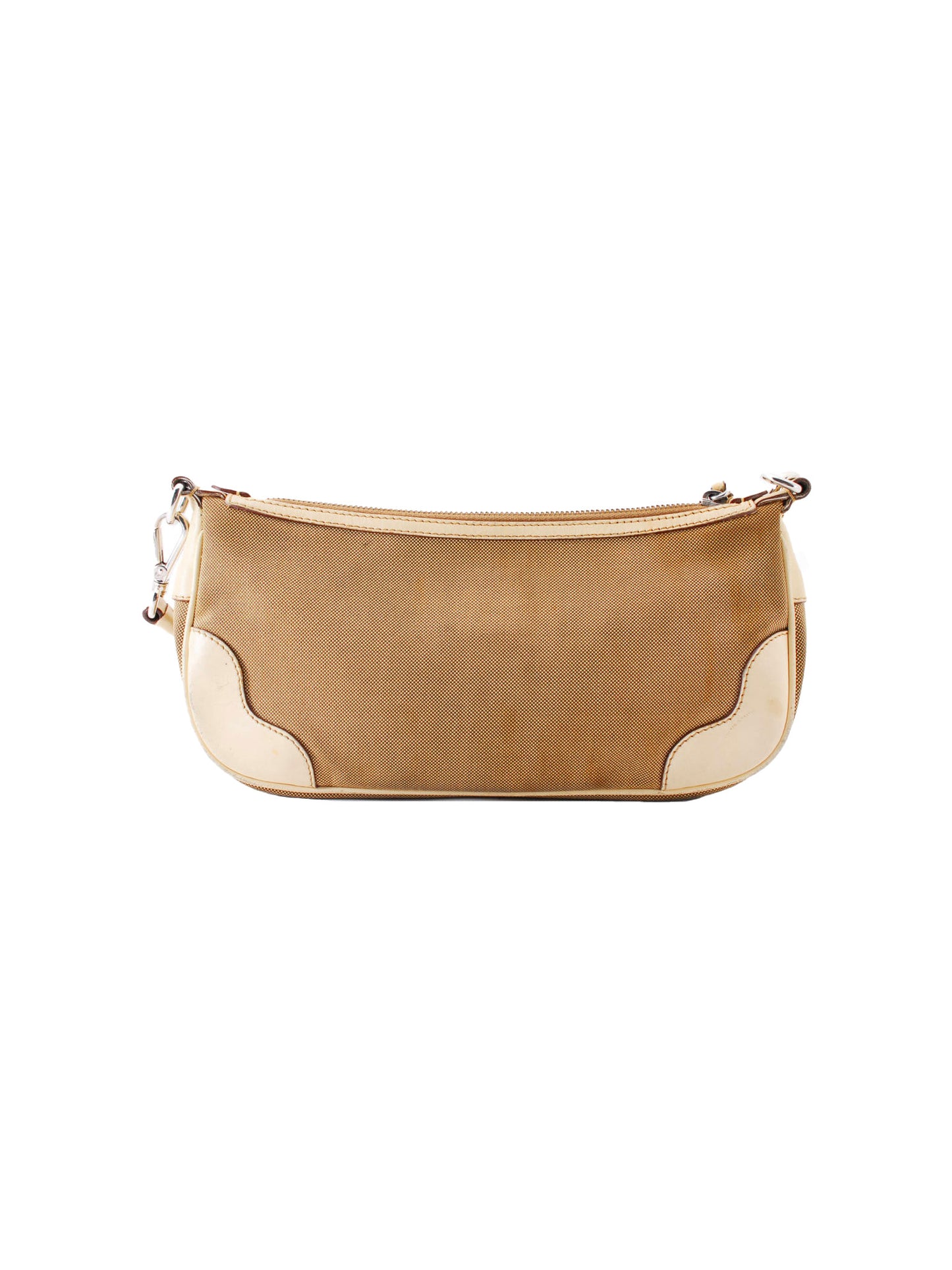 Prada 2000s Canvas and Leather Handbag