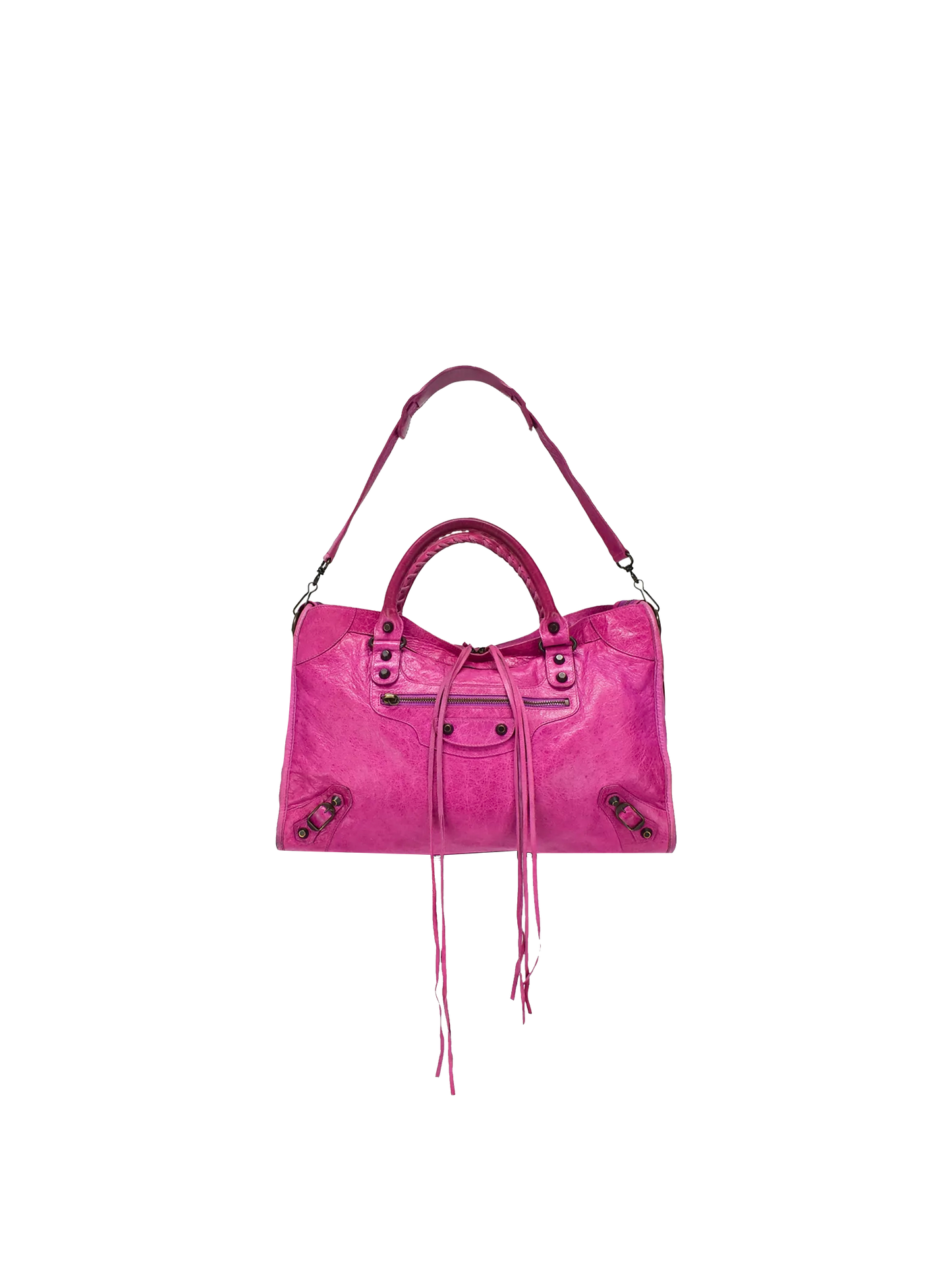 Balenciaga 2010's Fuschia Medium City Bag