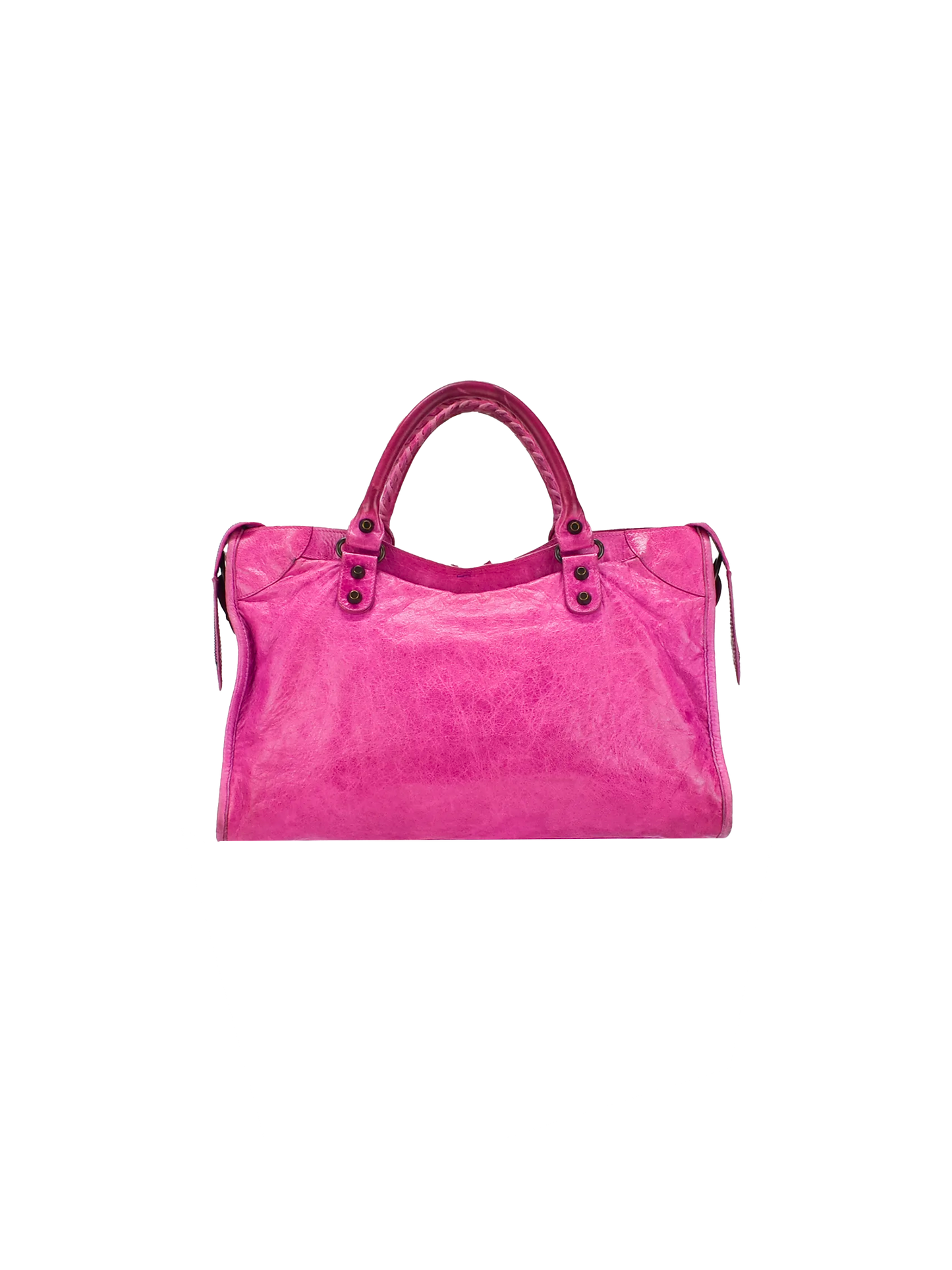 Balenciaga 2010's Fuschia Medium City Bag