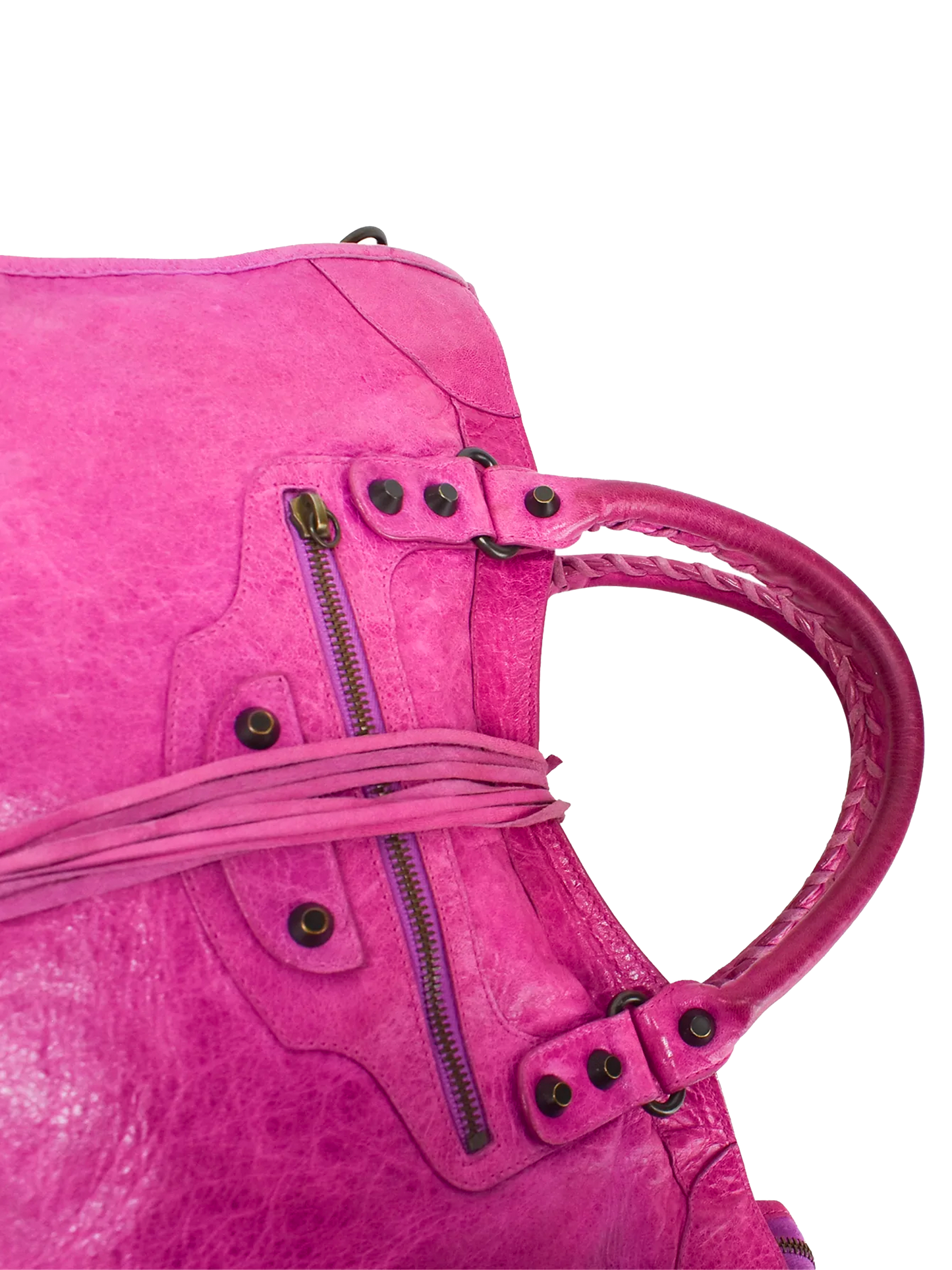 Balenciaga 2010's Fuschia Medium City Bag