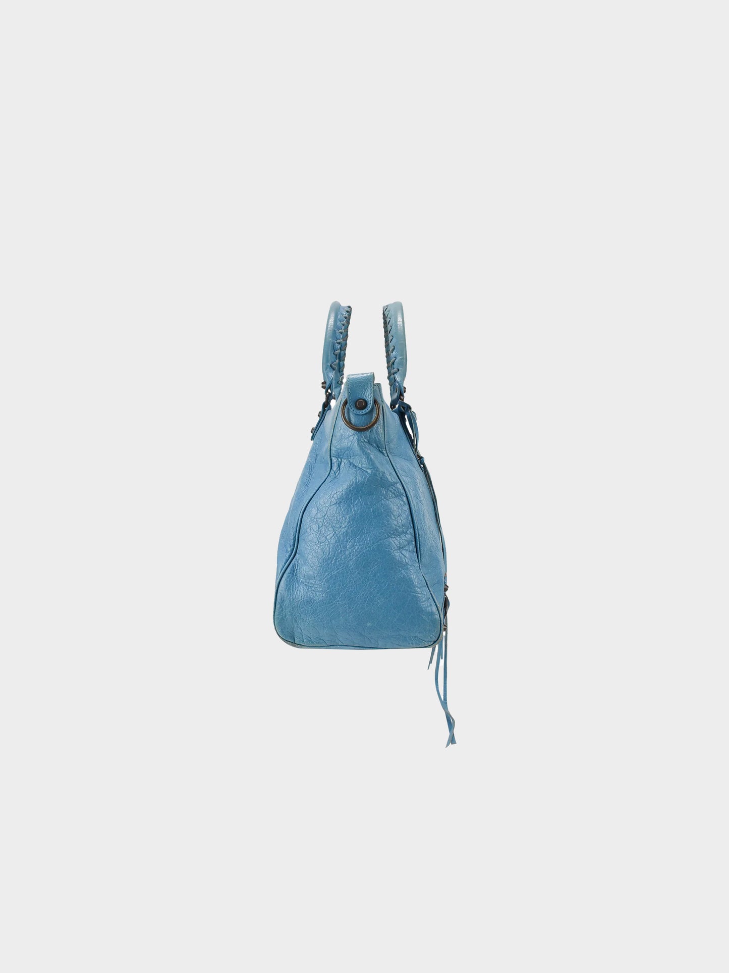 Balenciaga 2010s Blue Velo Moto Bag