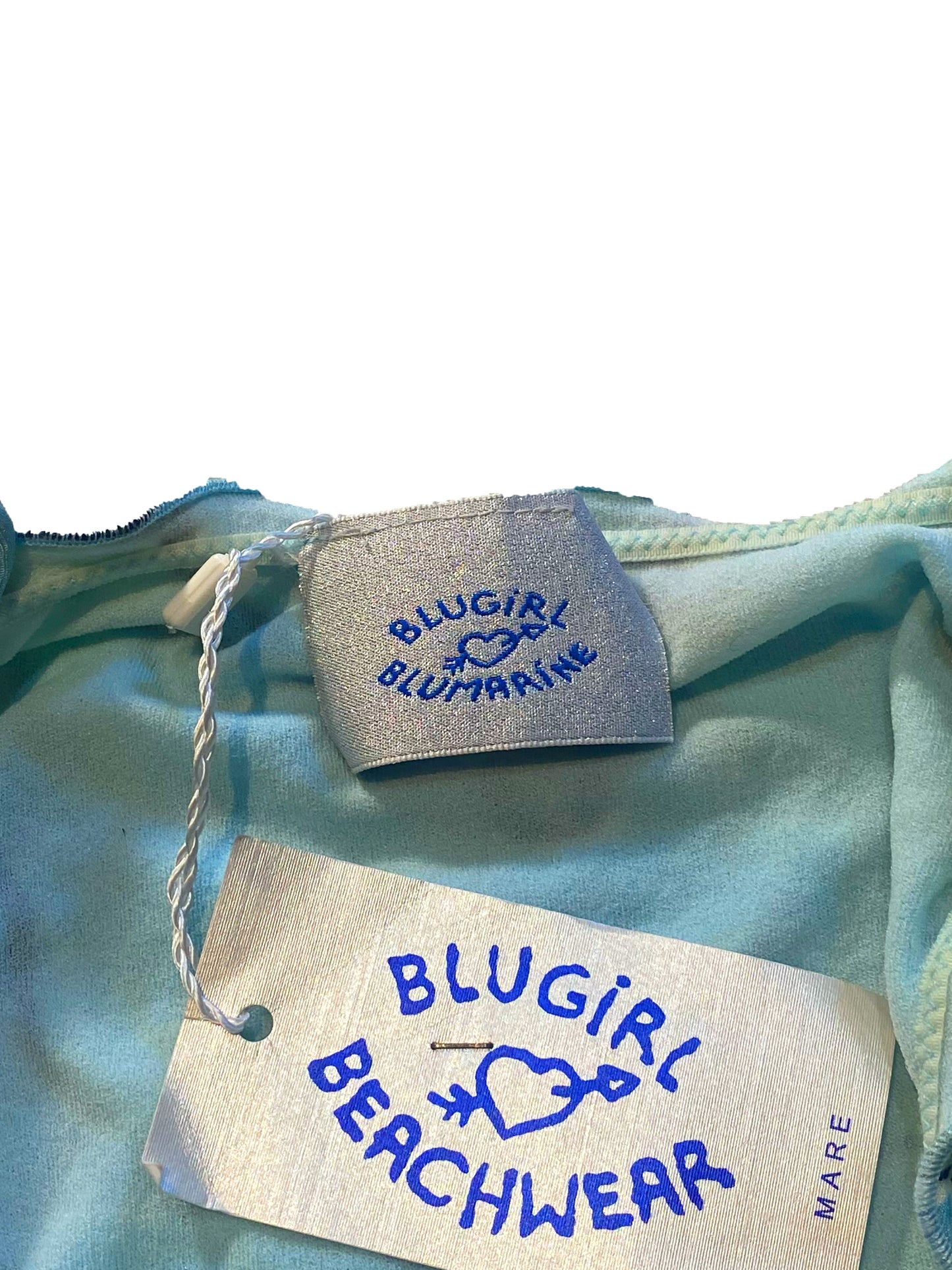 Blumarine 2000s Blugirl Floral Rhinestone Logo Bikini