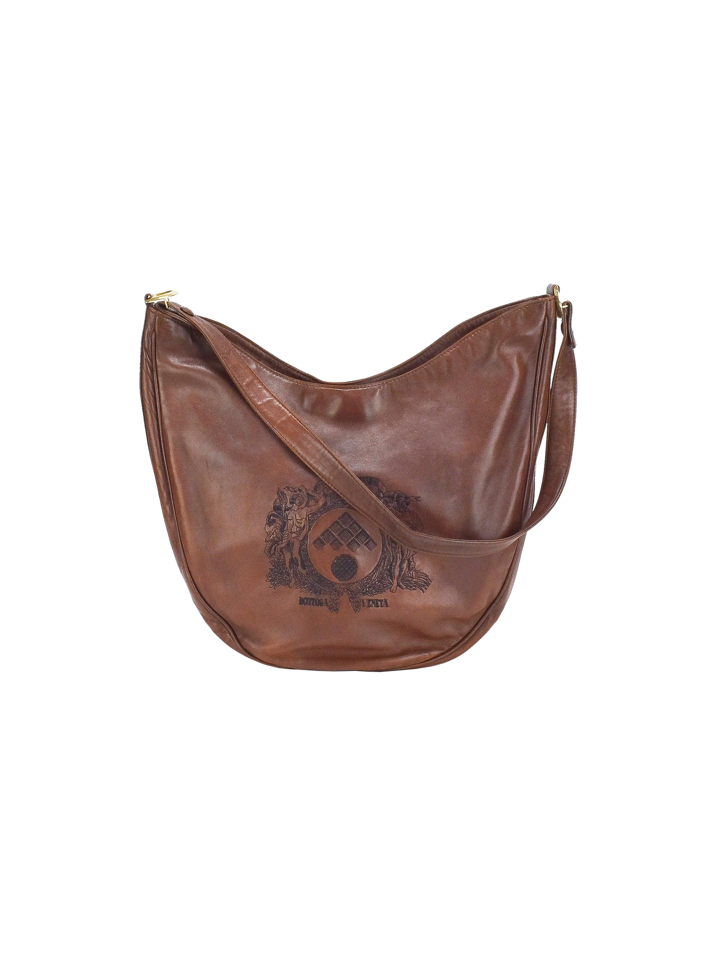 Bottega Brown Leather Hobo Bag