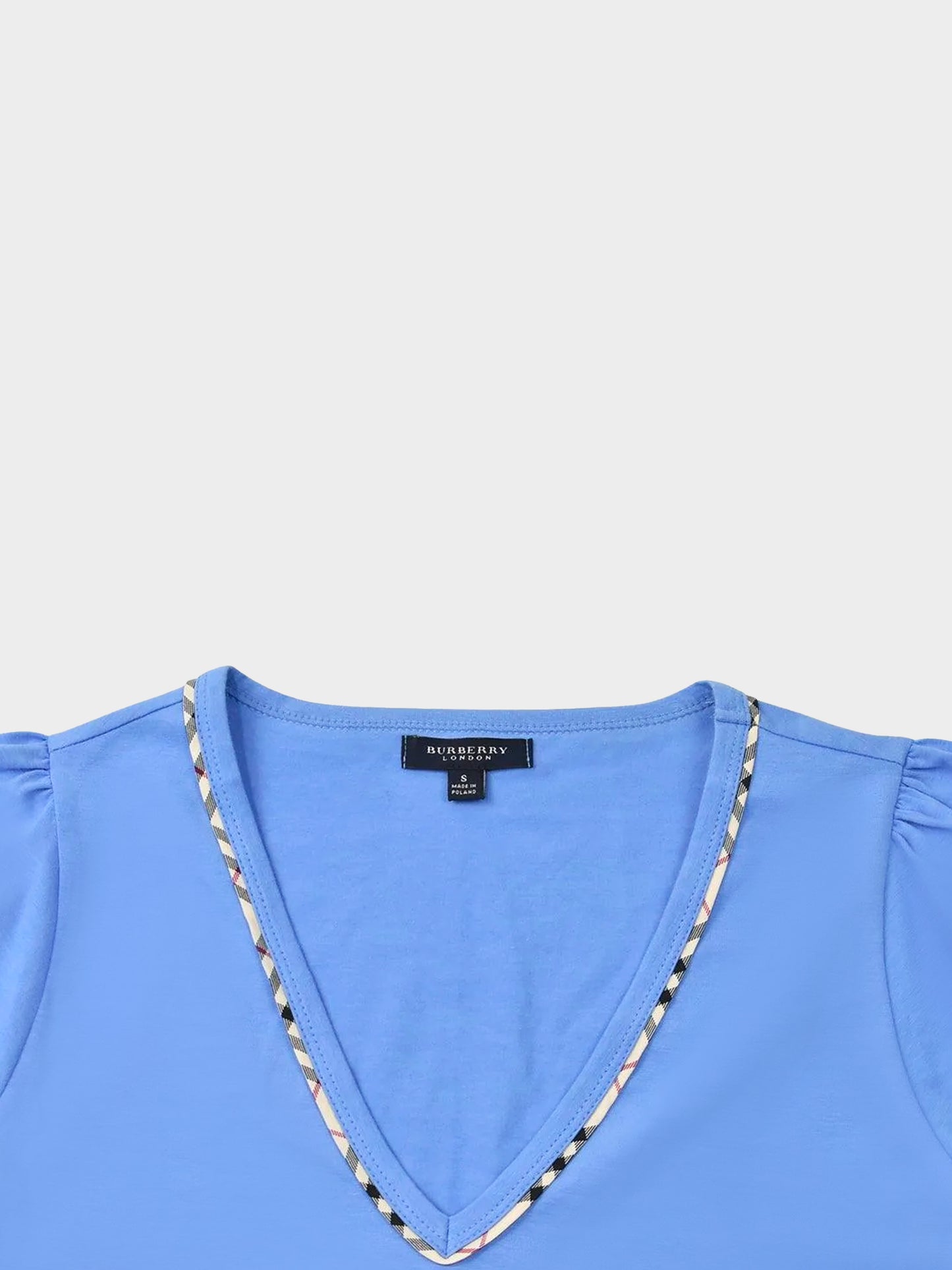 Burberry 2000s Blue Novacheck Top