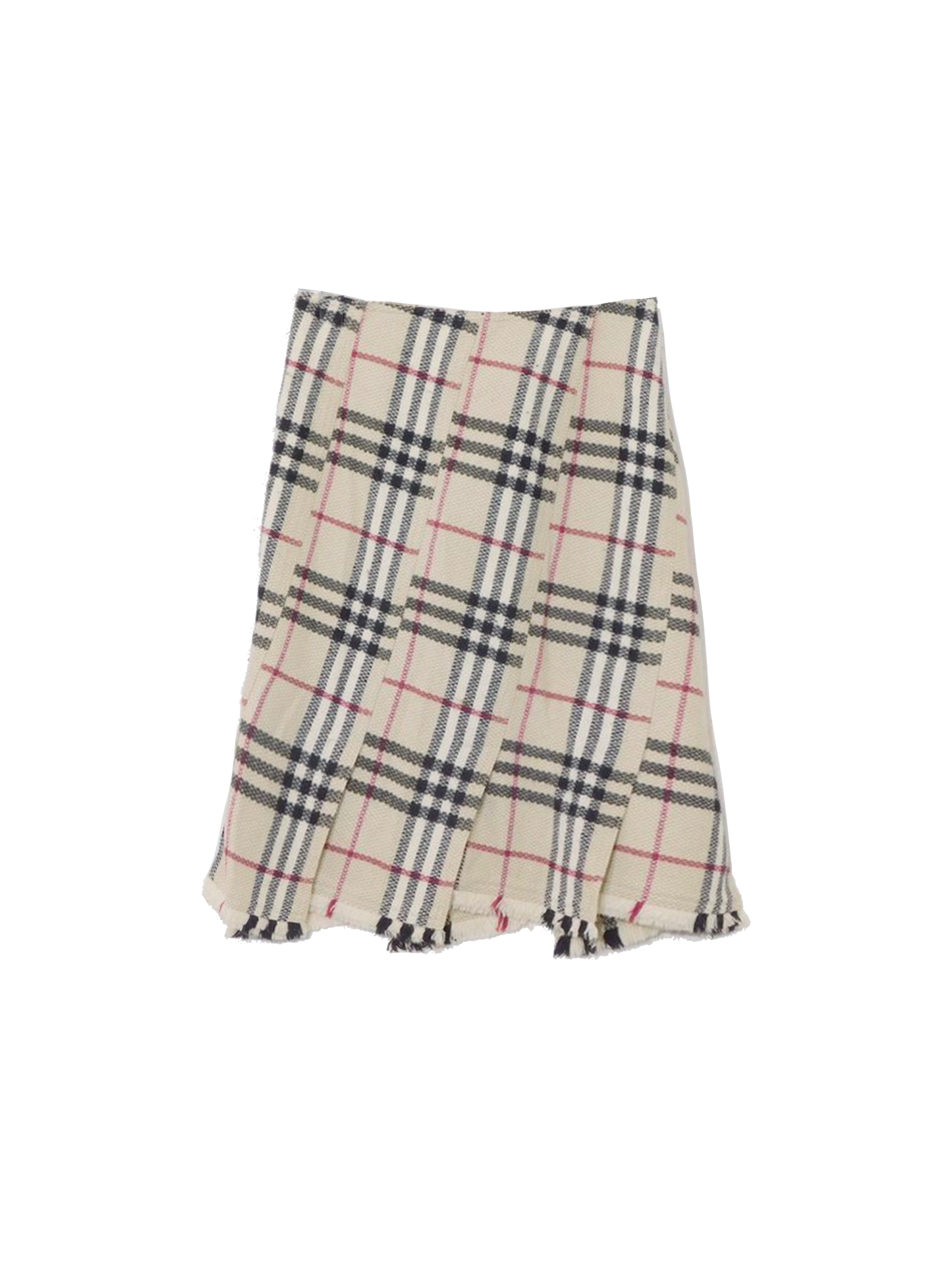 Burberry 2000s Asymmetrical Tartan Skirt