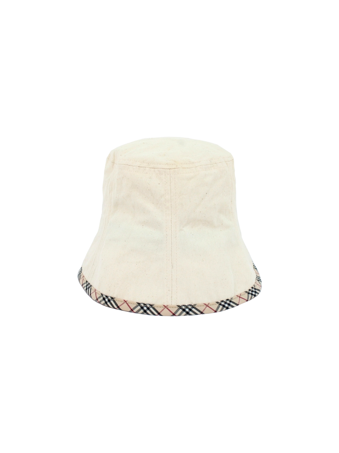 Burberry 2000s White Cotton Bucket Hat