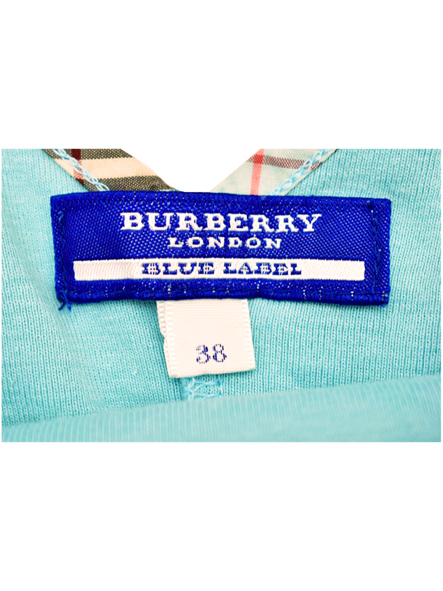 Burberry 2000s Blue Label Blue Bow Tank