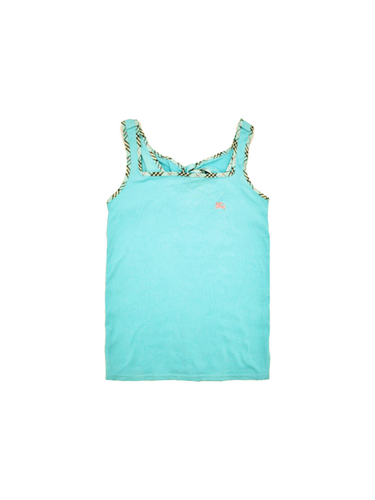 Burberry 2000s Blue Label Blue Bow Tank