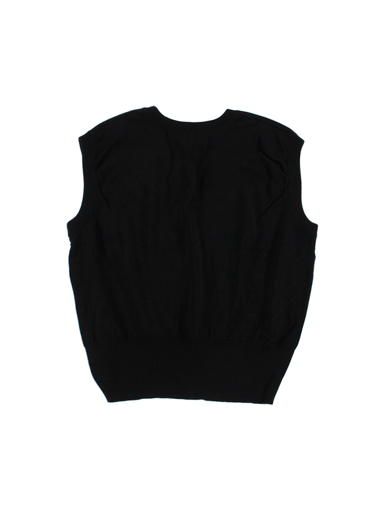Chanel 5-19-31 2000s Rare Black Knit Tank