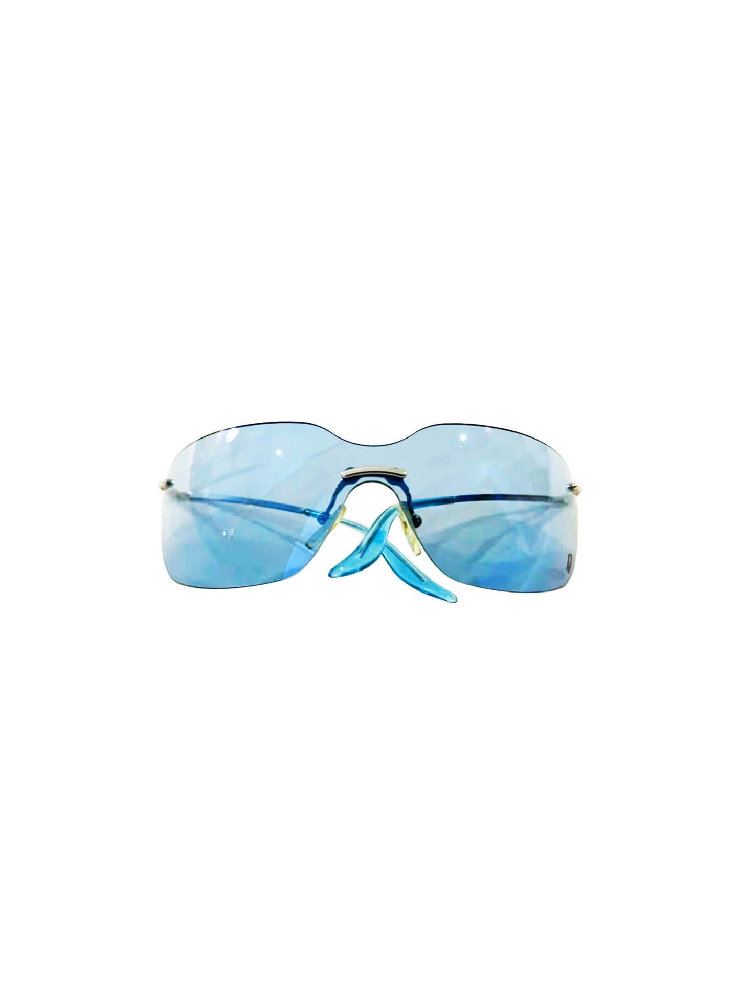 Christian Dior 2000s Blue Visor Vintage Glasses