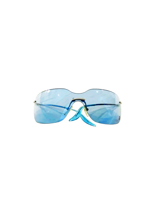 Christian Dior 2000s Blue Visor Vintage Glasses