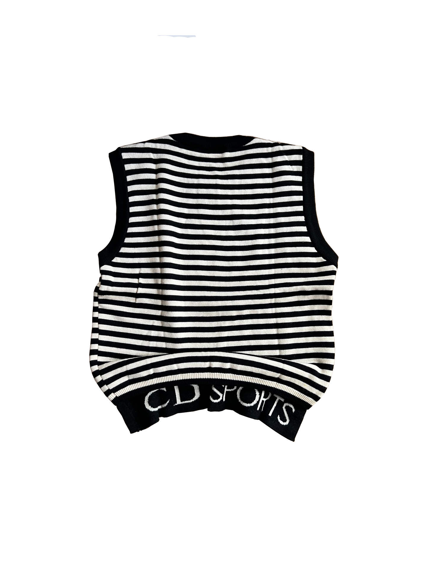 Christian Dior 1990s CD Sports Striped Vest
