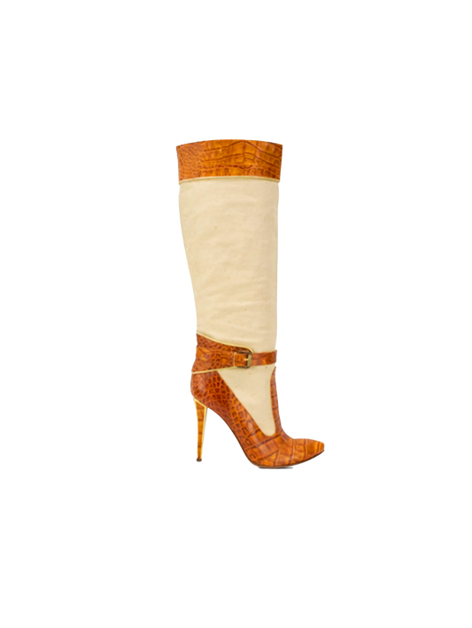 Roberto Cavalli 2000s Croc Boots
