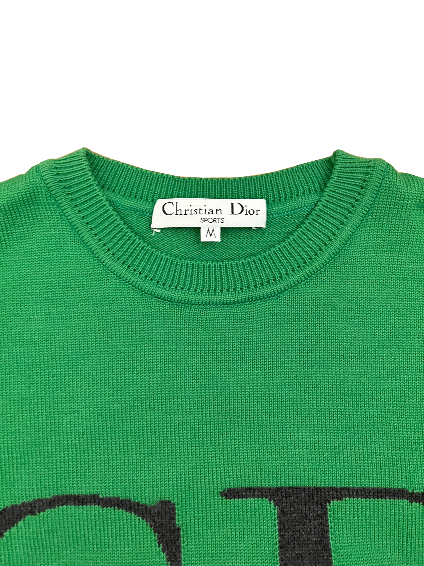 Christian Dior Sports 1990s Wool Two Tone Sweater
