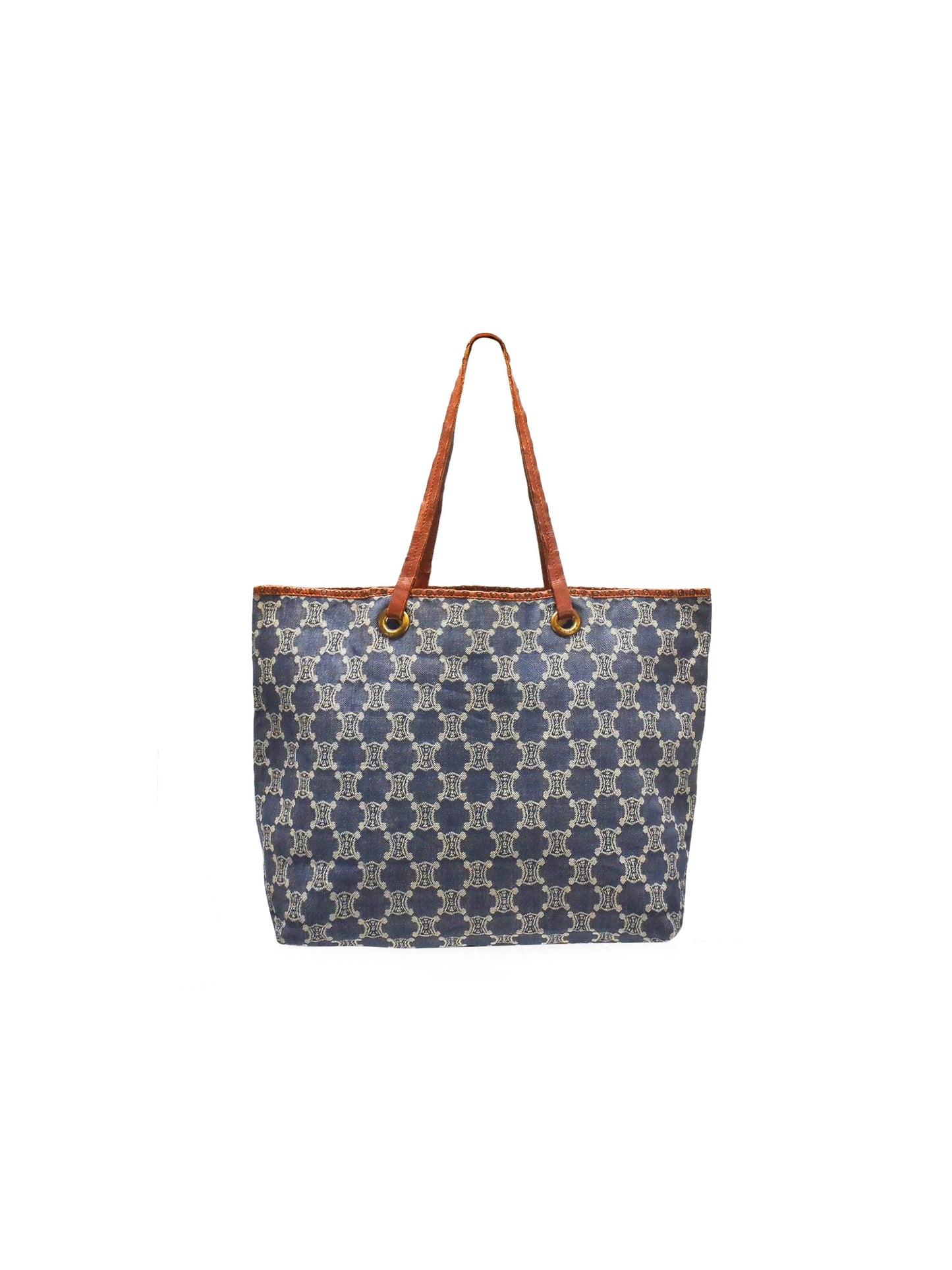 Celine 2004 Denim Monogram Tote Bag