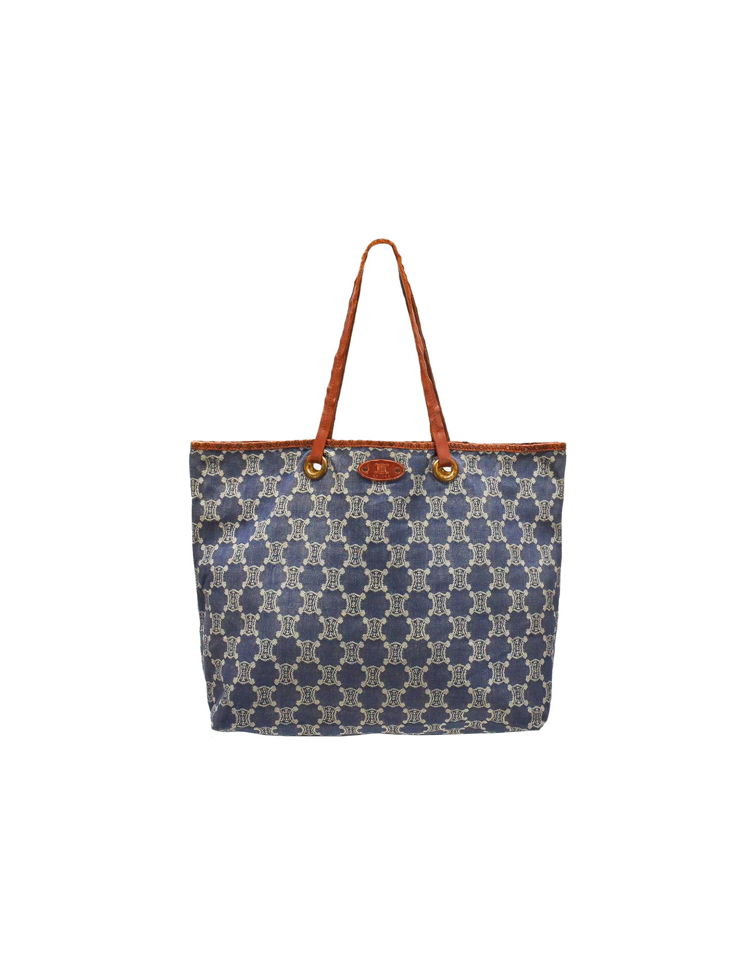 Celine 2004 Denim Monogram Tote Bag