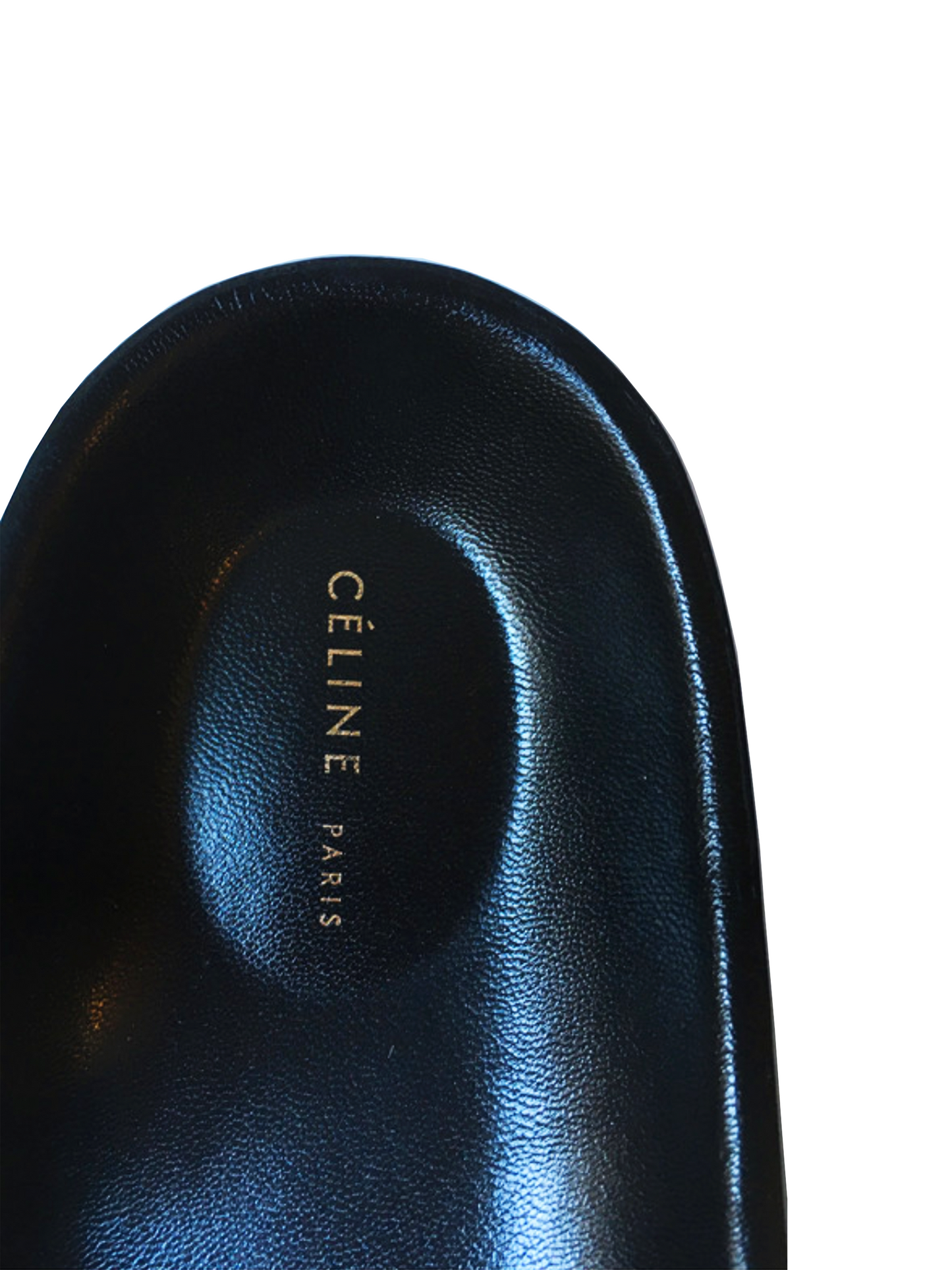 Celine by Phoebe Philo SS 2018 Black Leather Slides