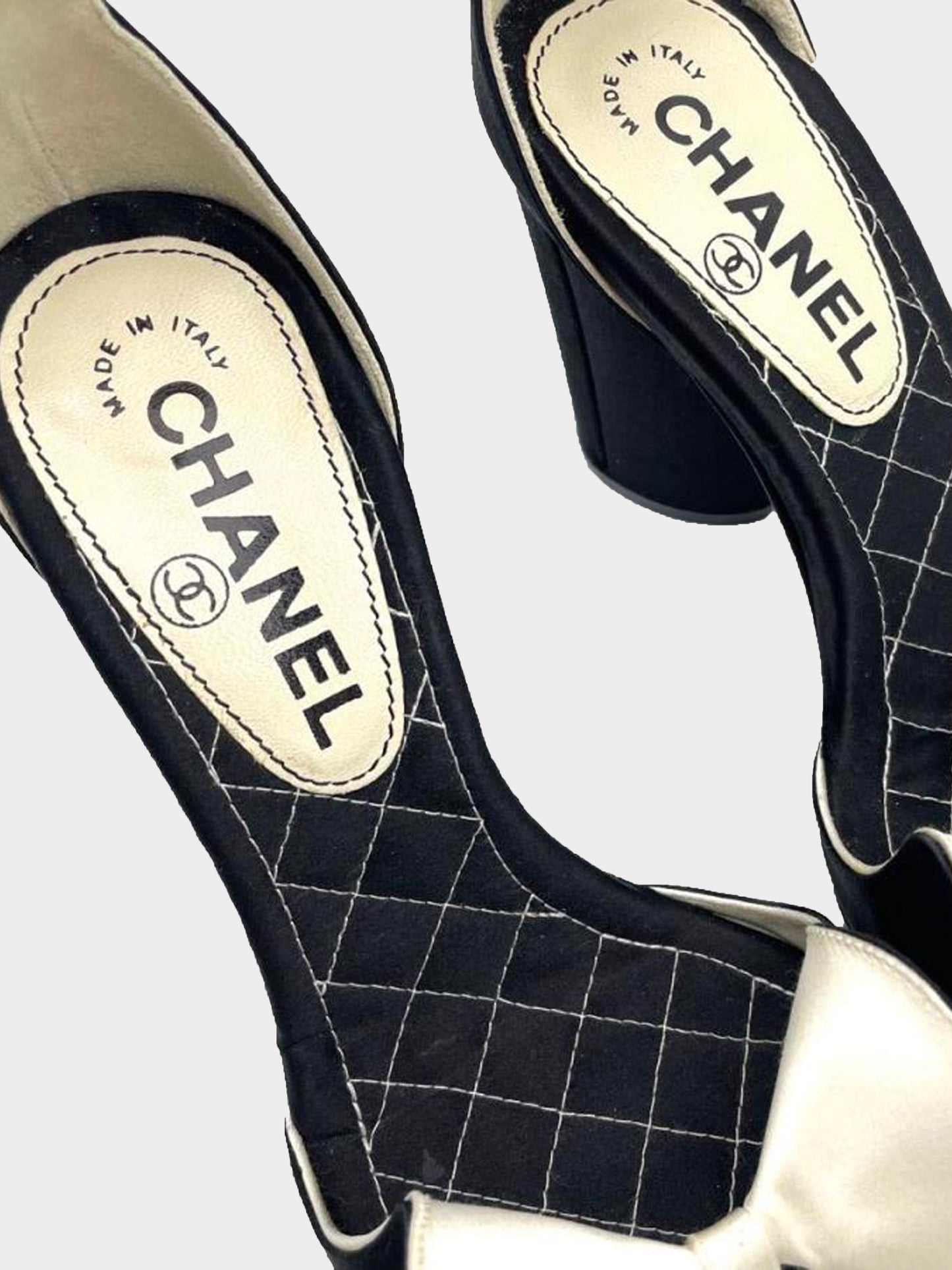 Chanel Spring 2004 Satin Bow Heels