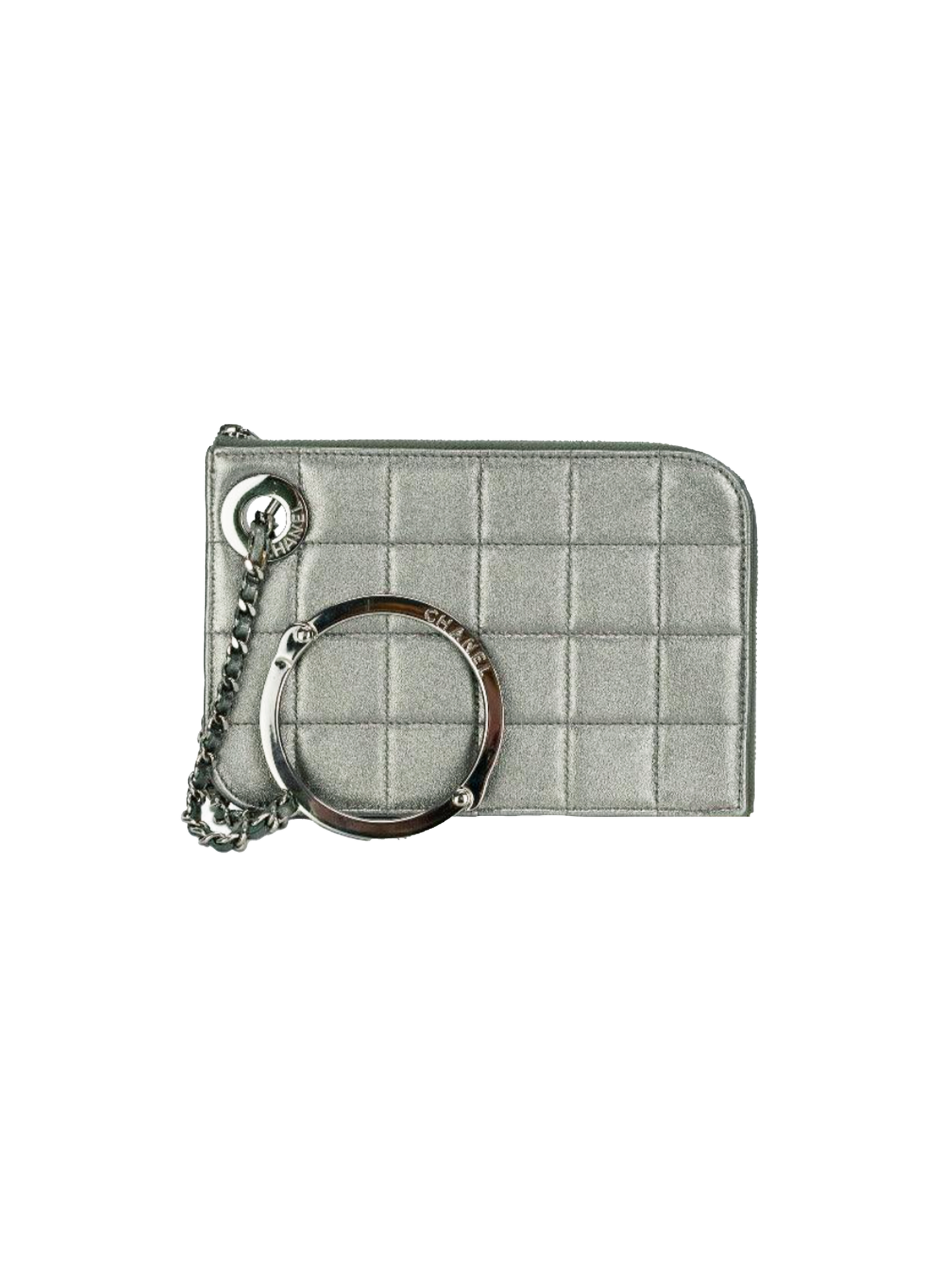 Chanel Spring 2002 Runway Silver Handcuff Clutch