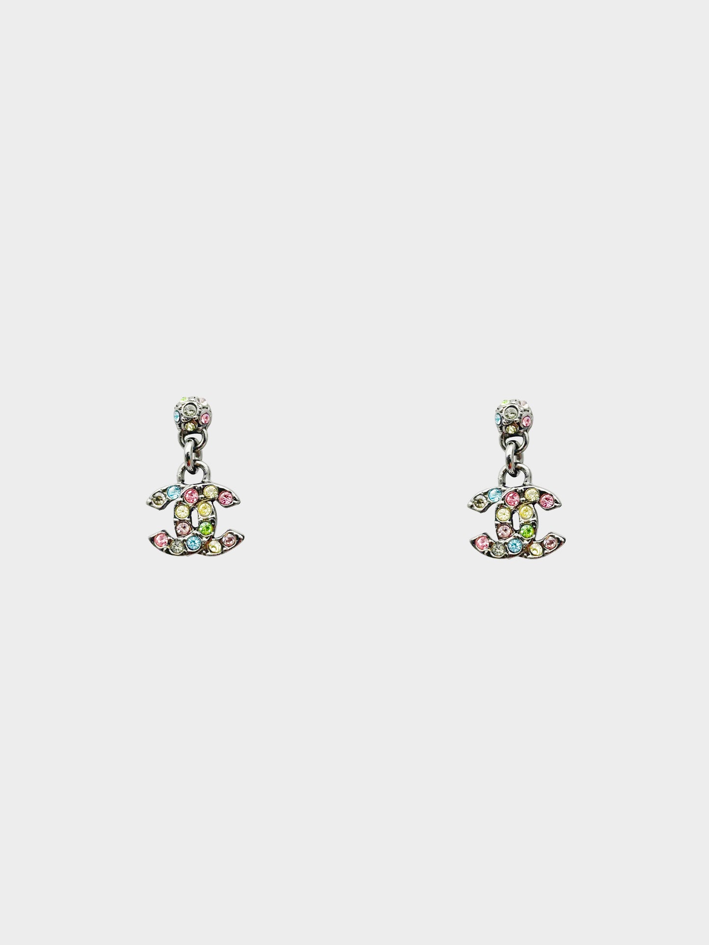 Chanel AW 2005 Rainbow Jewel CC Earrings