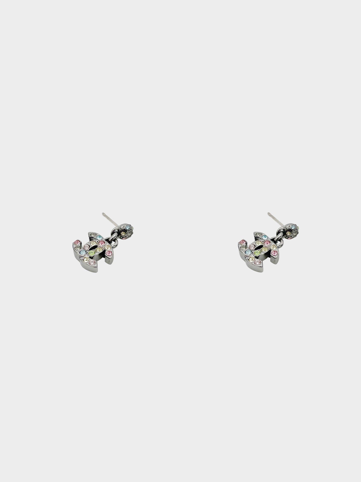 Chanel AW 2005 Rainbow Jewel CC Earrings