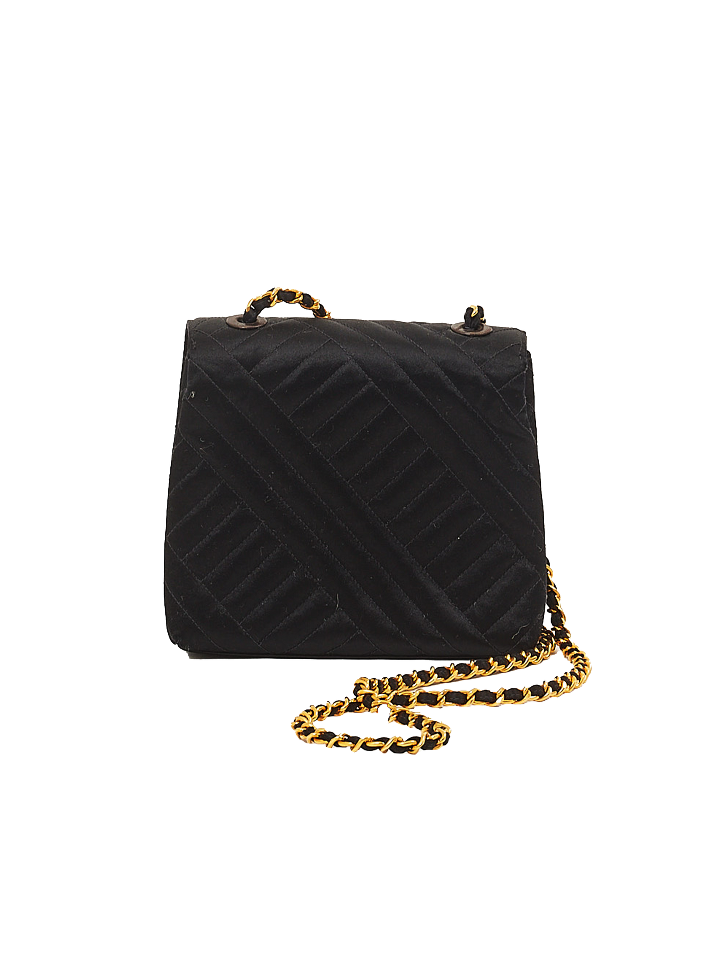 Chanel 1994 Satin 24K Gold Bag