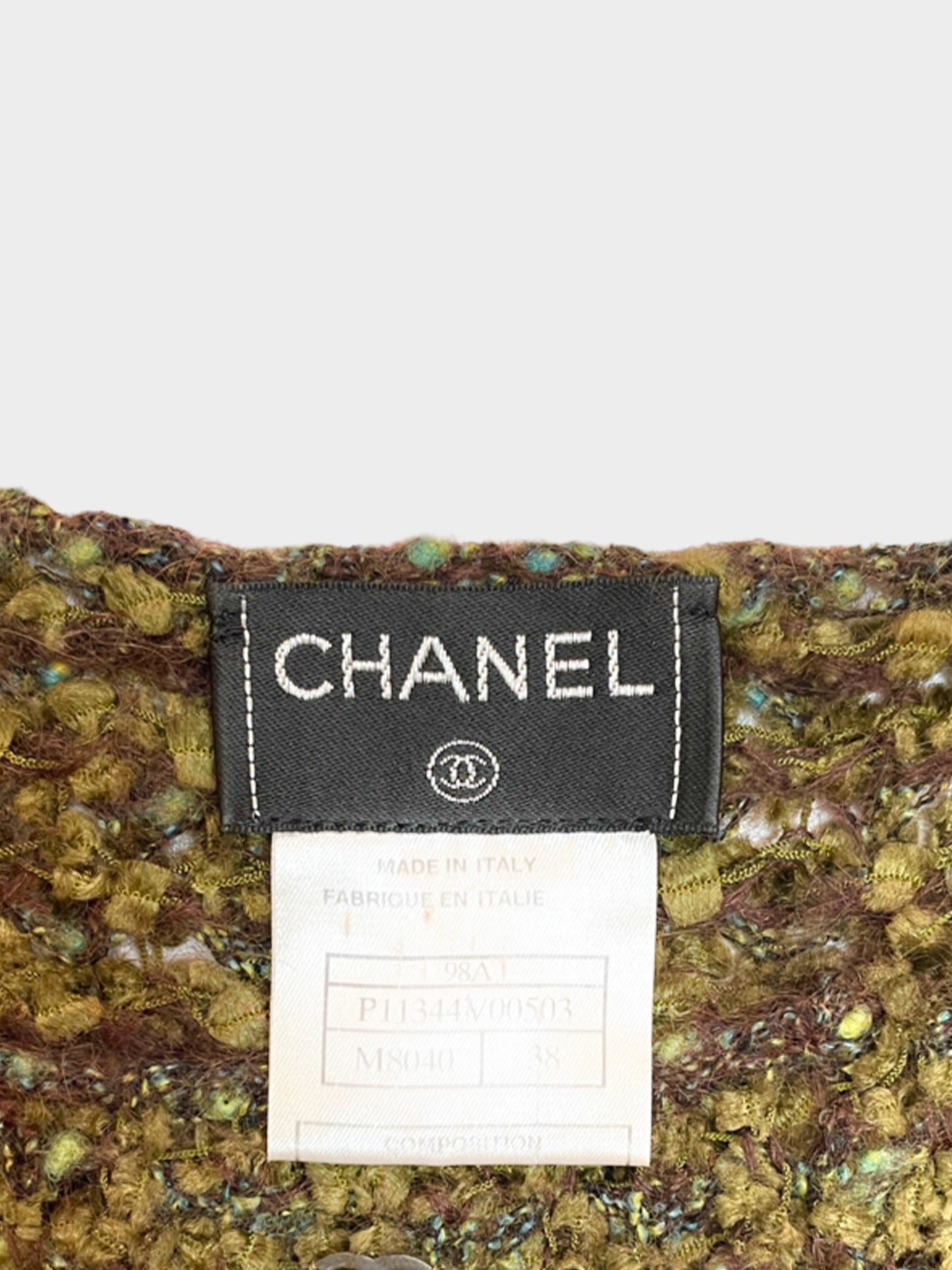Chanel AW 1998 Tweed Mohair Knit Top