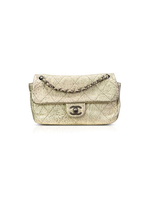 Chanel 2000s Rare Vintage Bronze Flap Bag