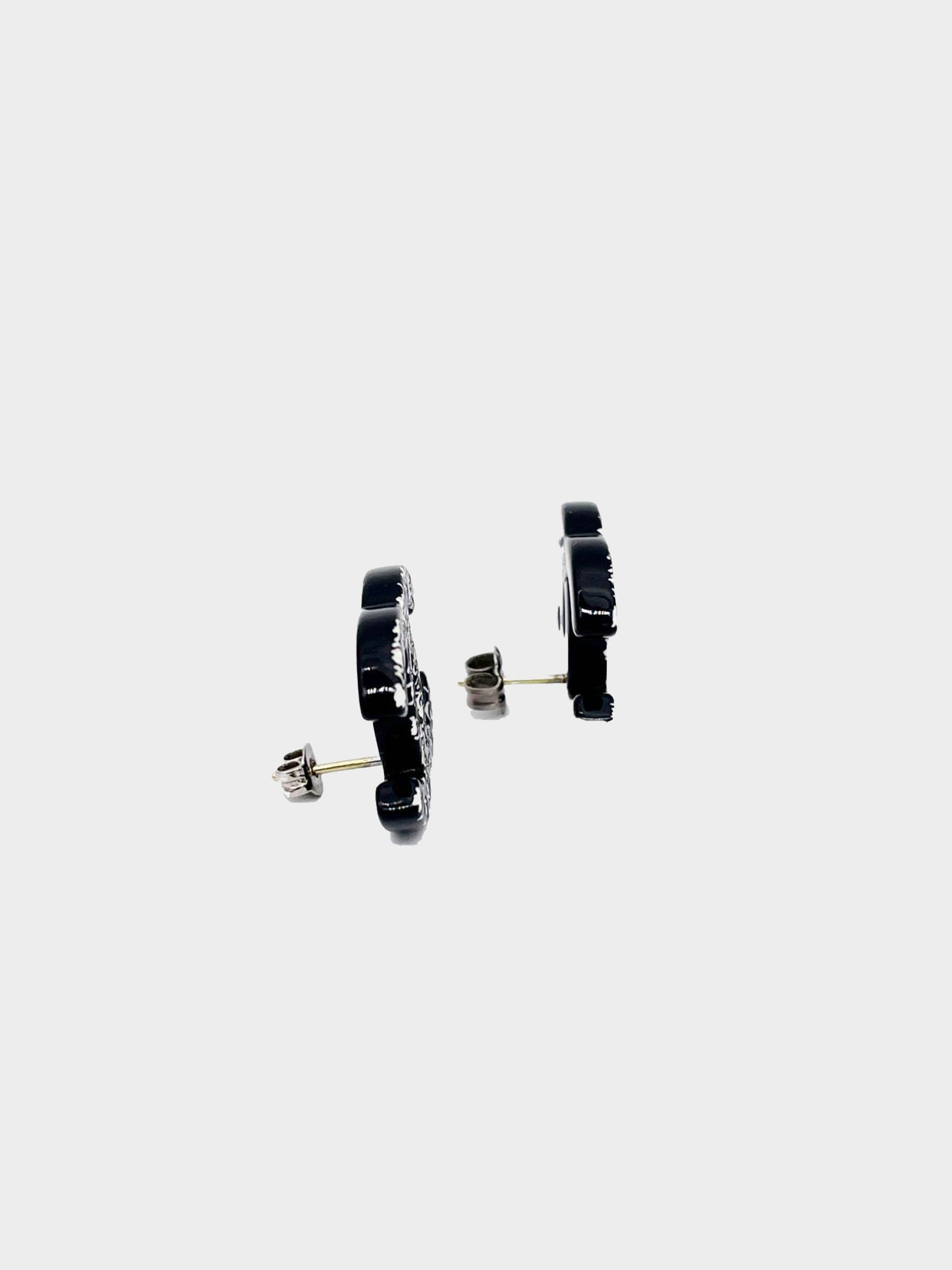 Chanel 2006 Camellia CC Earrings