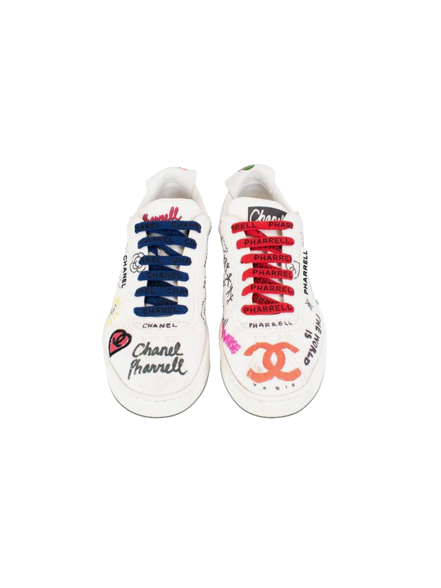 Chanel 2019 Printed Graffiti Pharell Sneakers