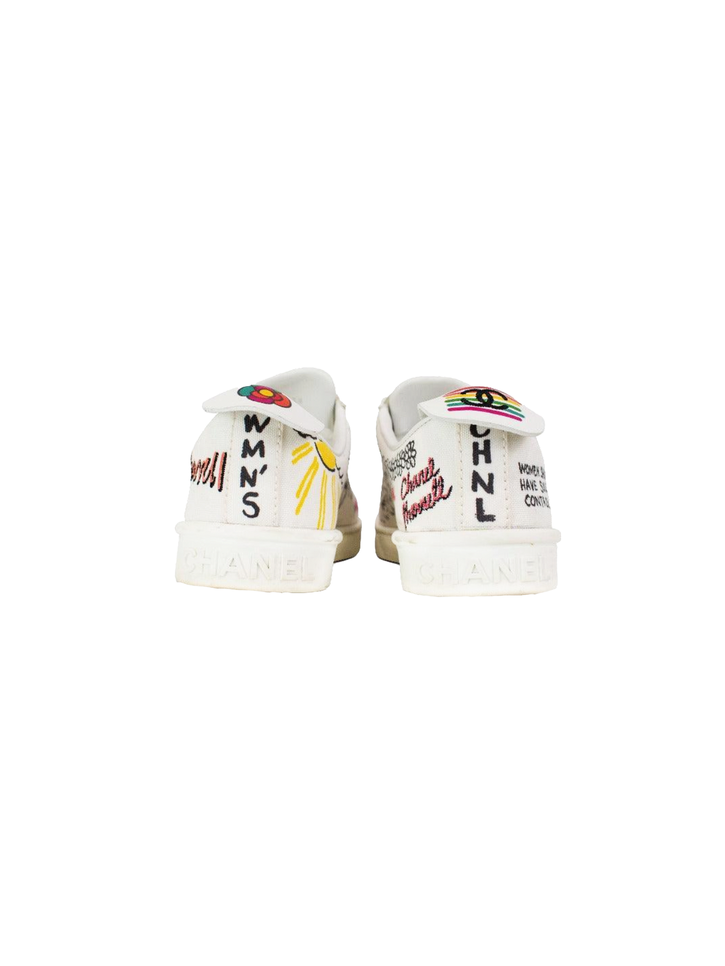 Chanel 2019 Printed Graffiti Pharell Sneakers