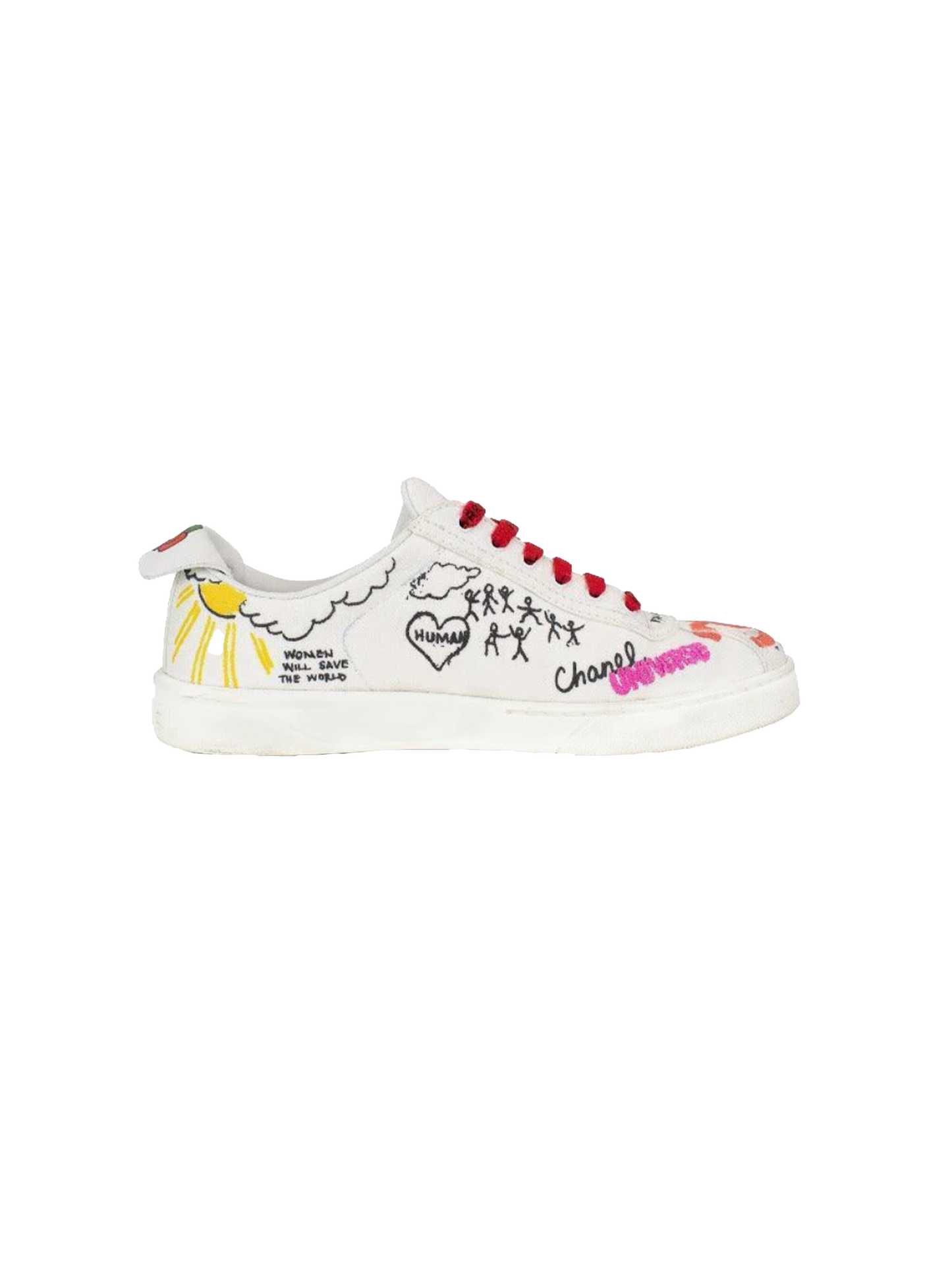 Chanel 2019 Printed Graffiti Pharell Sneakers