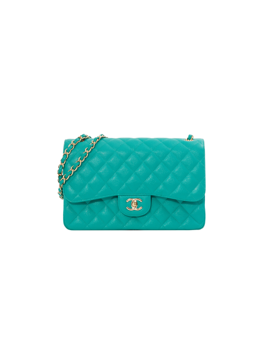 Chanel 2016 Turquoise Classic Flap Bag
