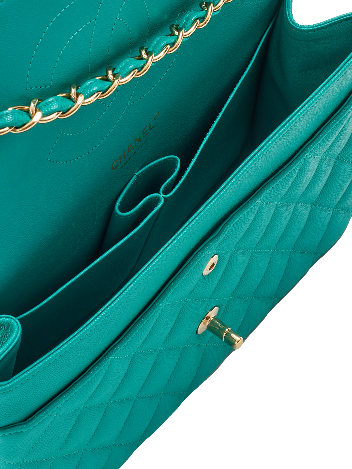 Chanel 2016 Turquoise Classic Flap Bag