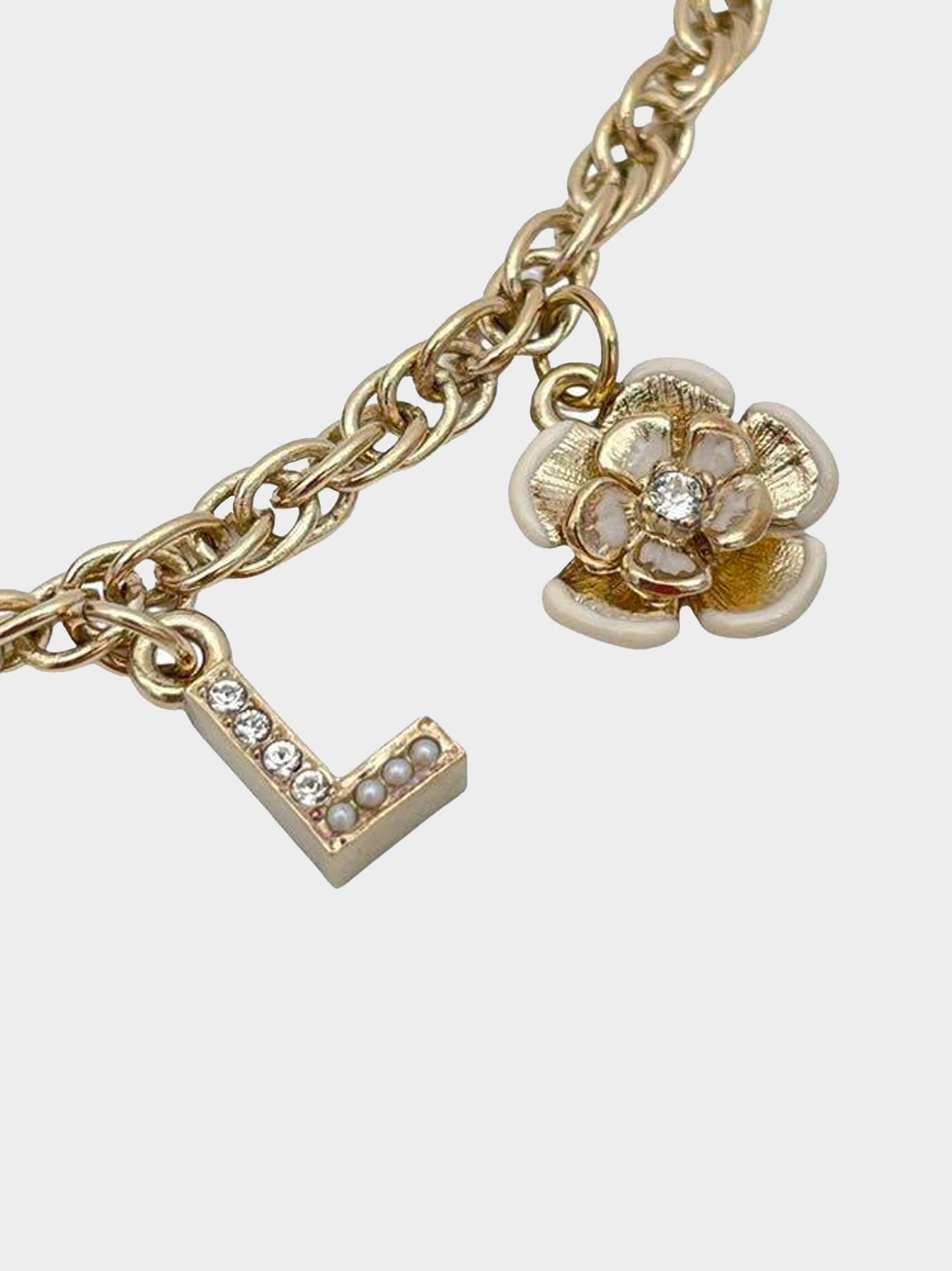 Chanel 2019 Cruise Pearl Charm Logo Necklace