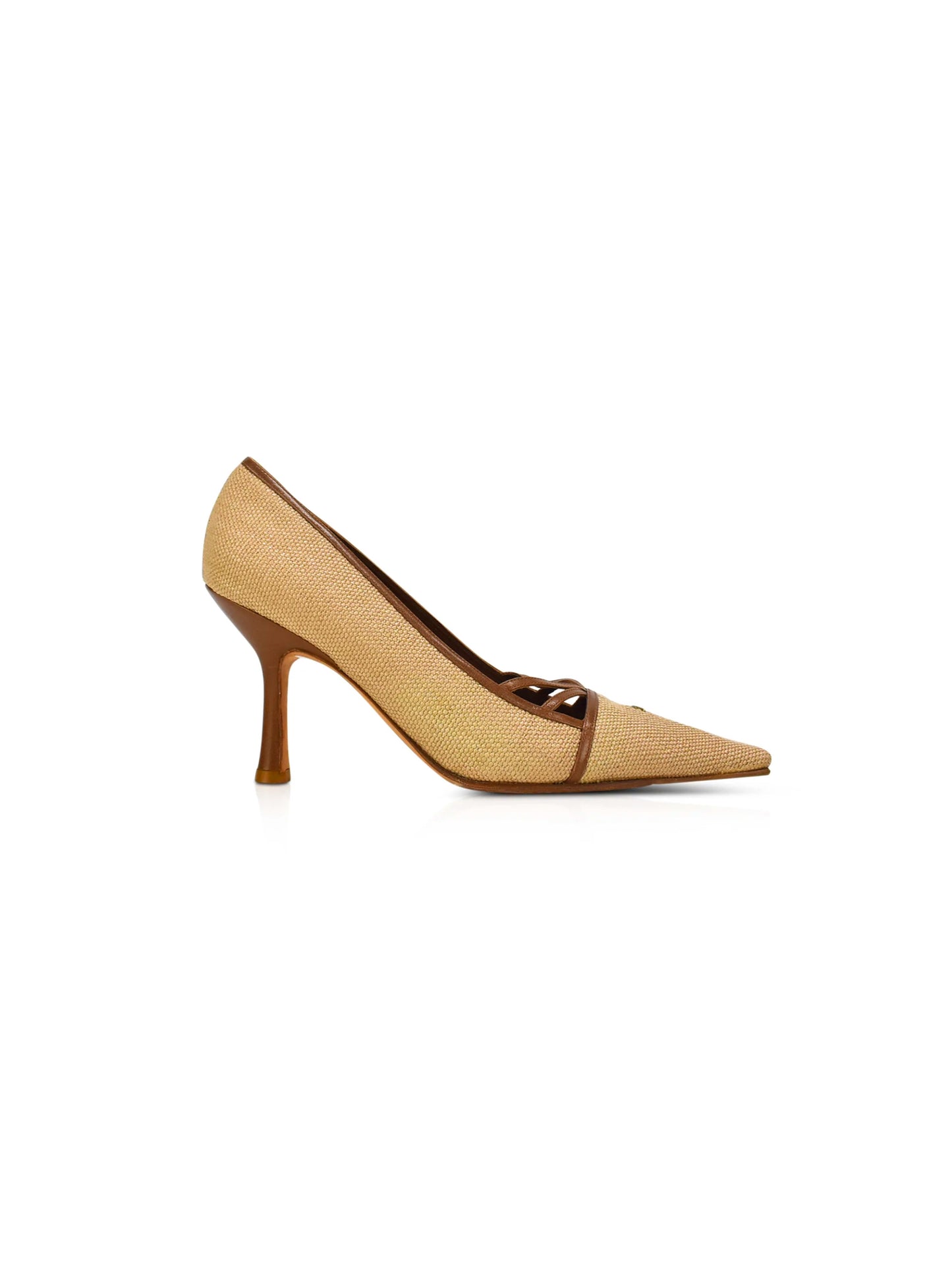 Chanel 2000s Woven CC Strappy Heels