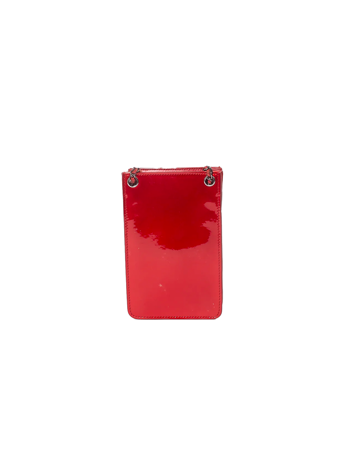 Chanel Spring Summer 2014 Red Chain Phone Holder