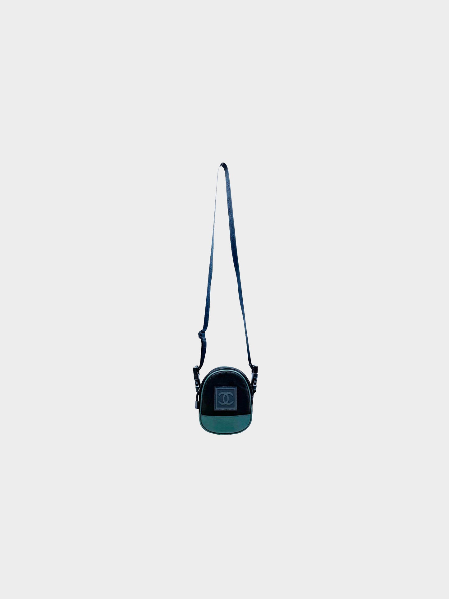 Chanel 2003 Sports Line Green Nylon Bag