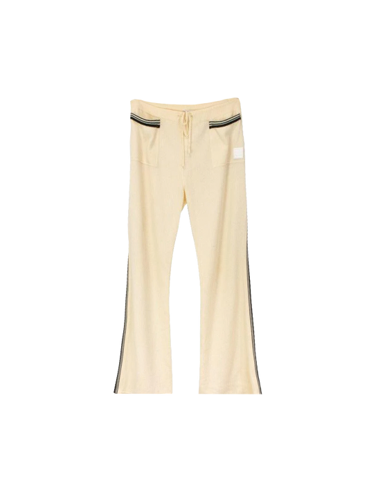 Chanel 2000s Cream Cashmere Sport Pants
