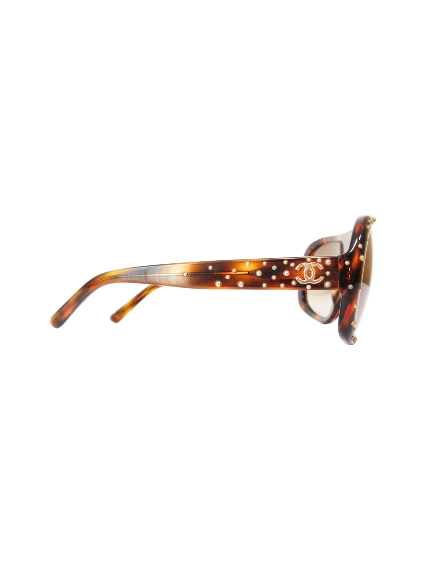 Chanel Speckled Rare Aviator Sunglasses
