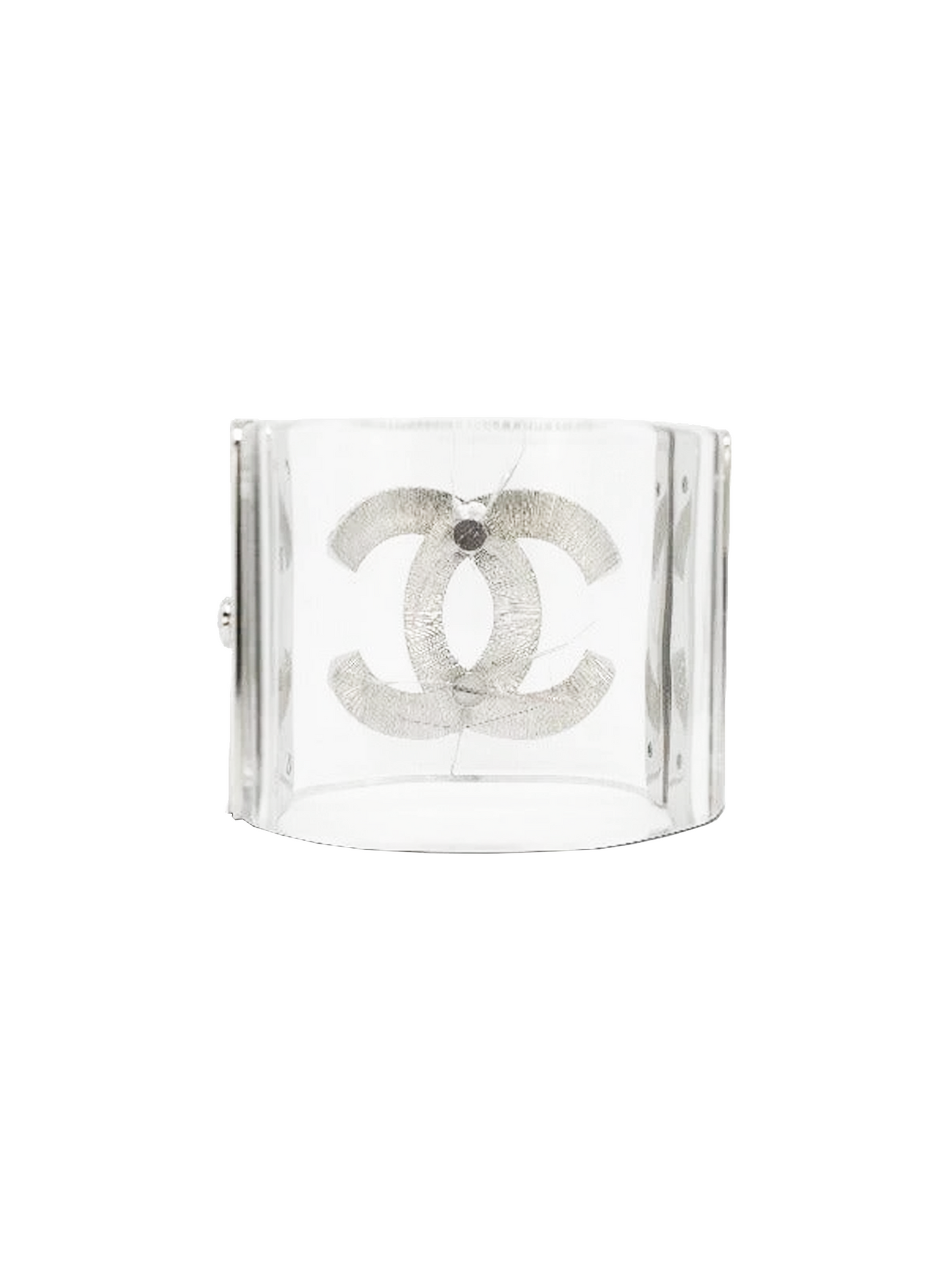 Chanel SS 2016 Clear Rhinestone Cuff