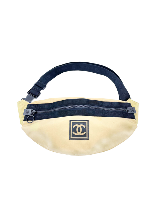 Chanel Sports Rare Beige Round Fanny