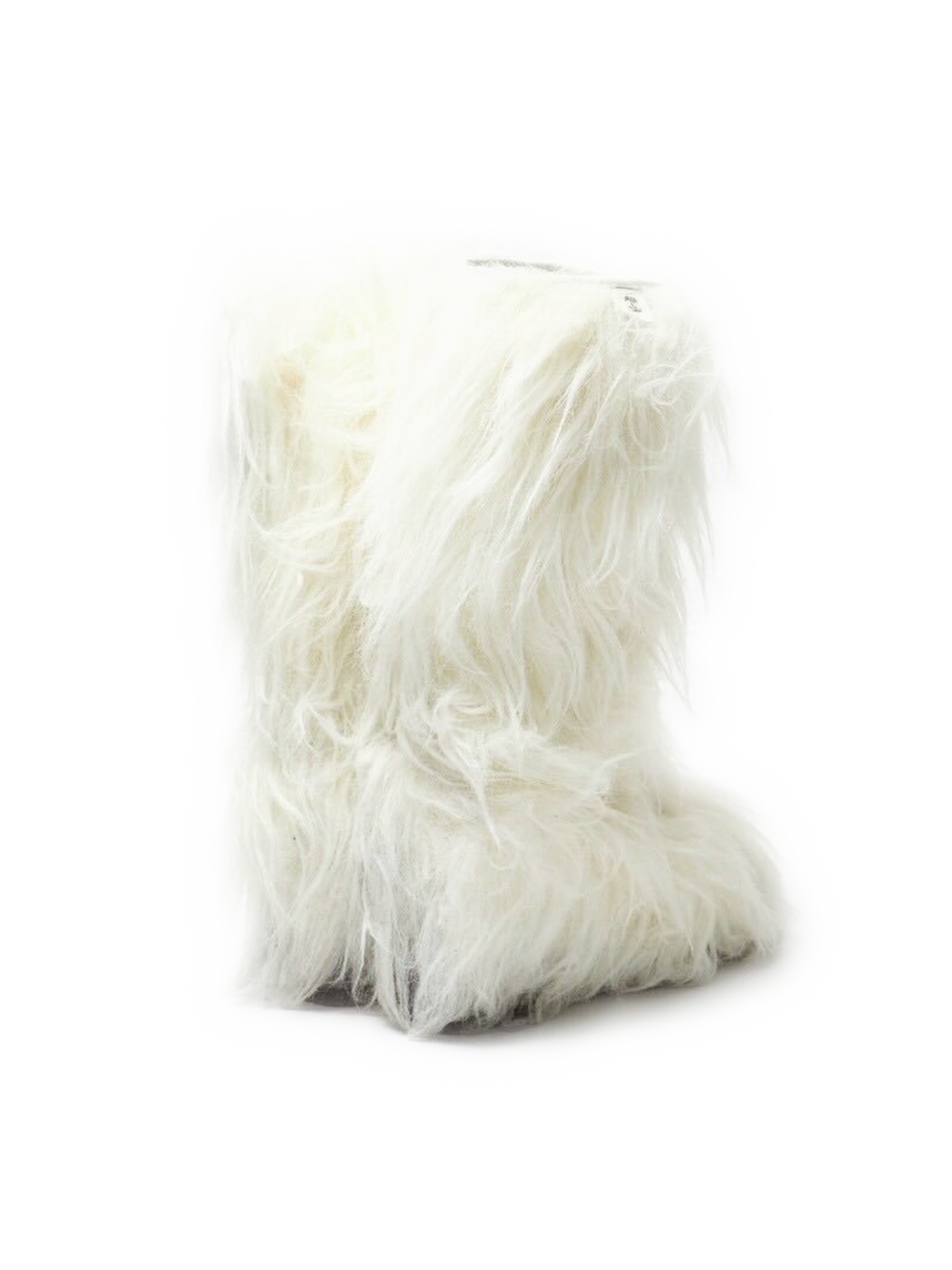 Chanel FW 2010 Rare White Fur CC Boots