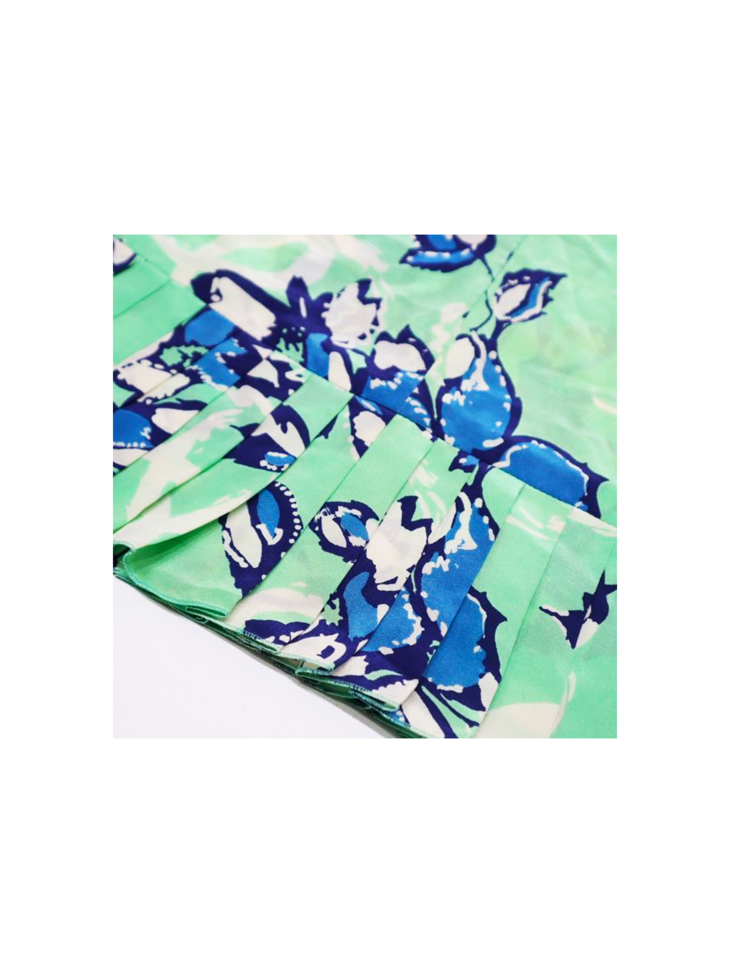 Chanel 2001 SS Floral Green Skirt